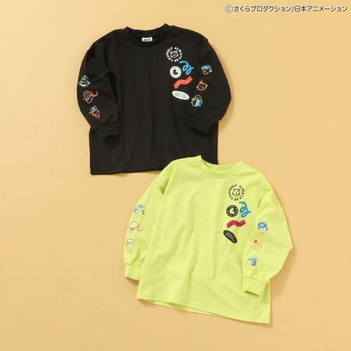 🆕【⭐訂購⭐】🇯🇵  日本直送🌀#櫻桃小丸子 霓虹風格 手繪圖案 長袖TEE［2款選］🌀[ELCA-0210S][260423]