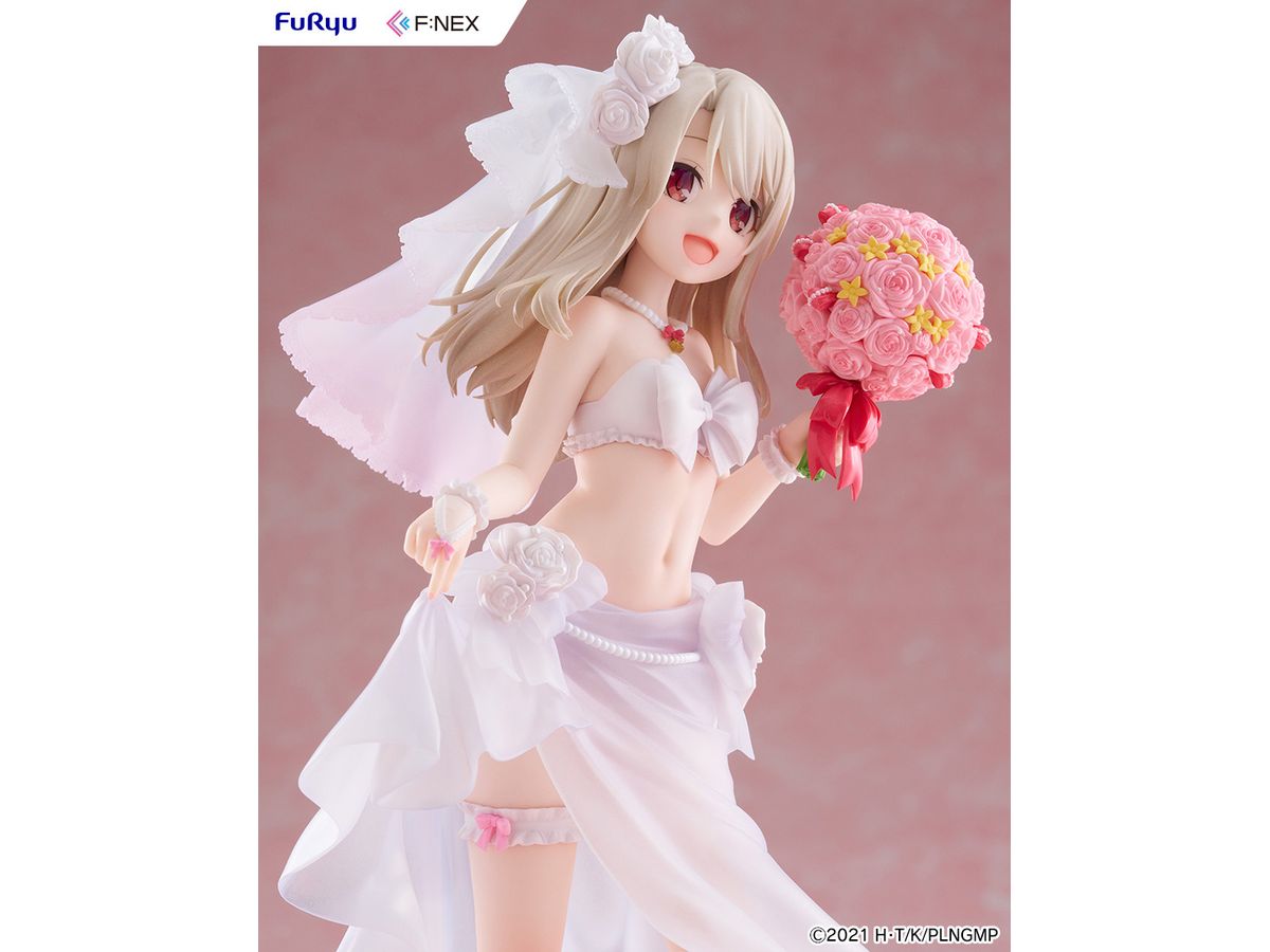 【預訂日期至17/6/26】 FURYU [F:NEX]《魔法少女☆伊莉雅》1/7 伊莉雅 -婚紗泳裝- / Illyasviel von Einzbern Wedding Swimsuit ver. 1/7 Scale Figure 🌸[訂單確認後,本店會於一週內發出電子預購單據,屆時請確認WhatsApp對話查收。"如需到店提取紙質單據或使用其他通訊APP可於備註告知"]