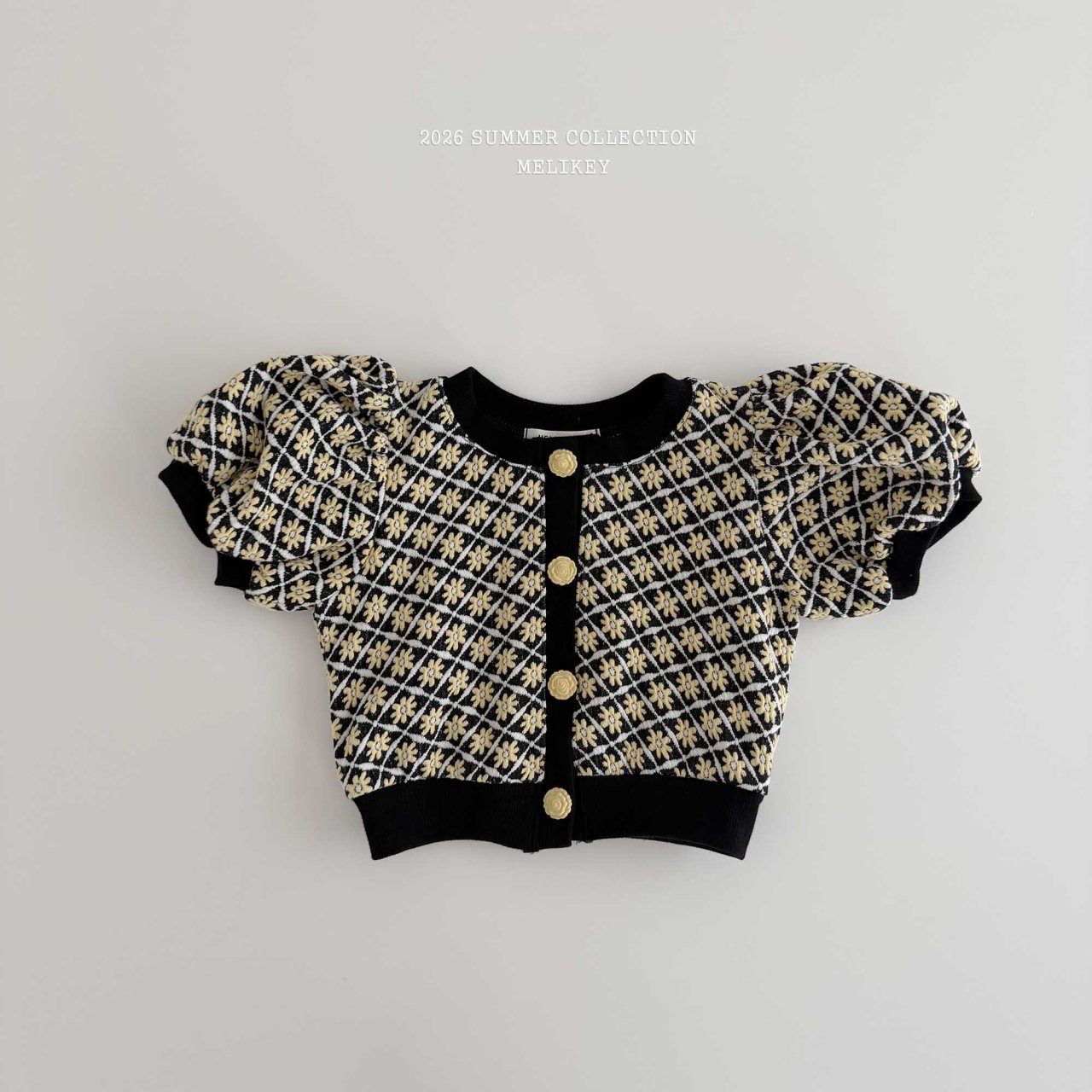 Lika Flower Puff Cardigan