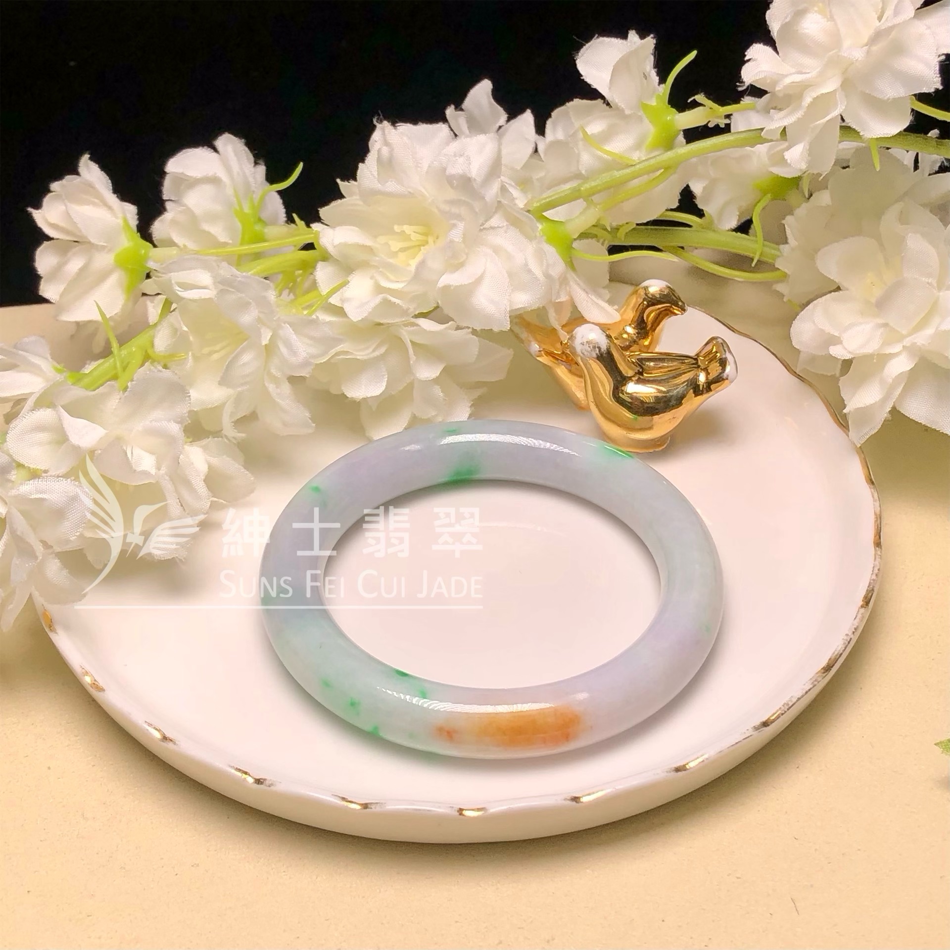 C06296 木那飄翠圓鐲52.5mm