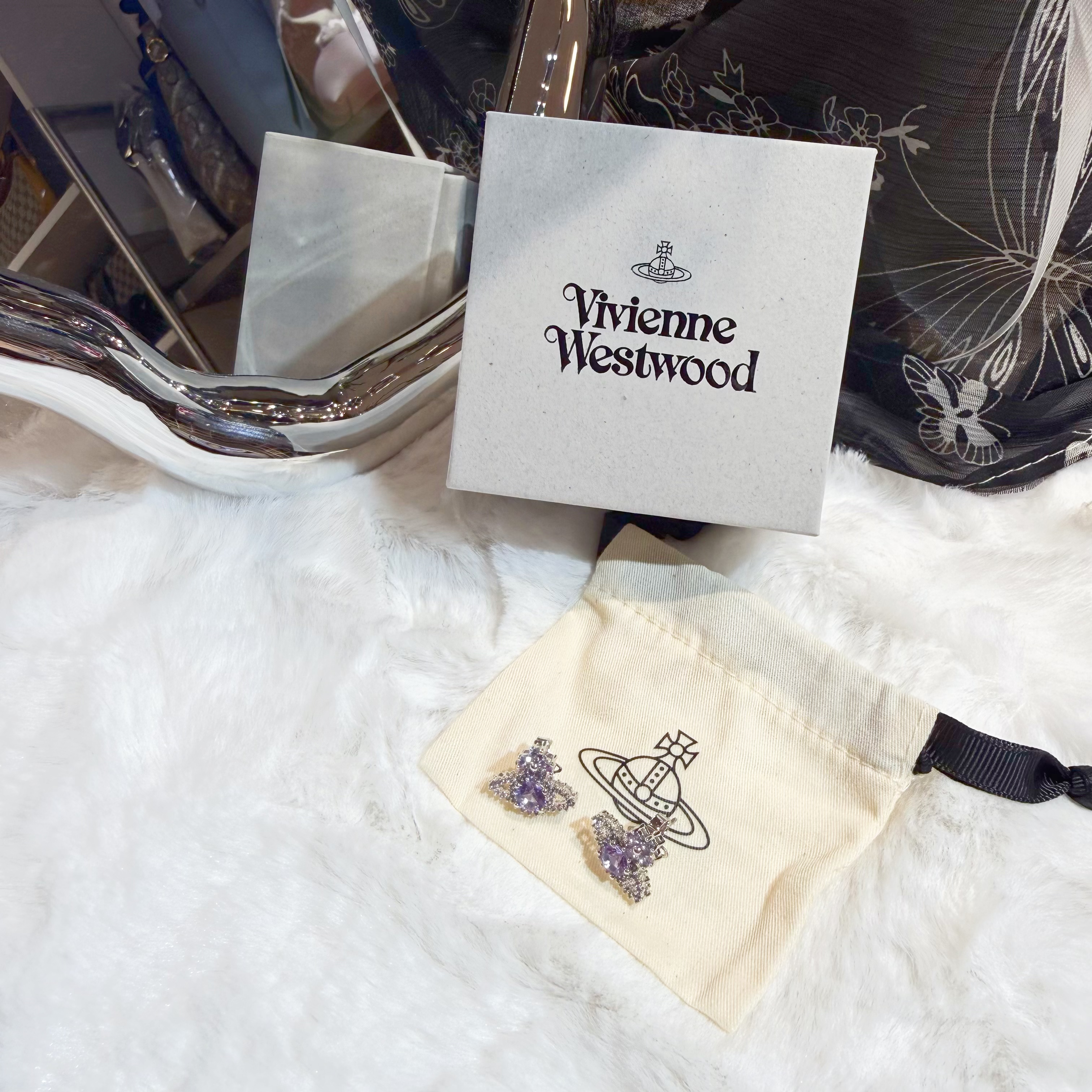 VW Valentina earrings purple/s