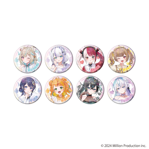 <隨機發貨>  Million Production 鐳射徽章 (57mm) 01/dreamy ver.全新繪製插畫 (單個)