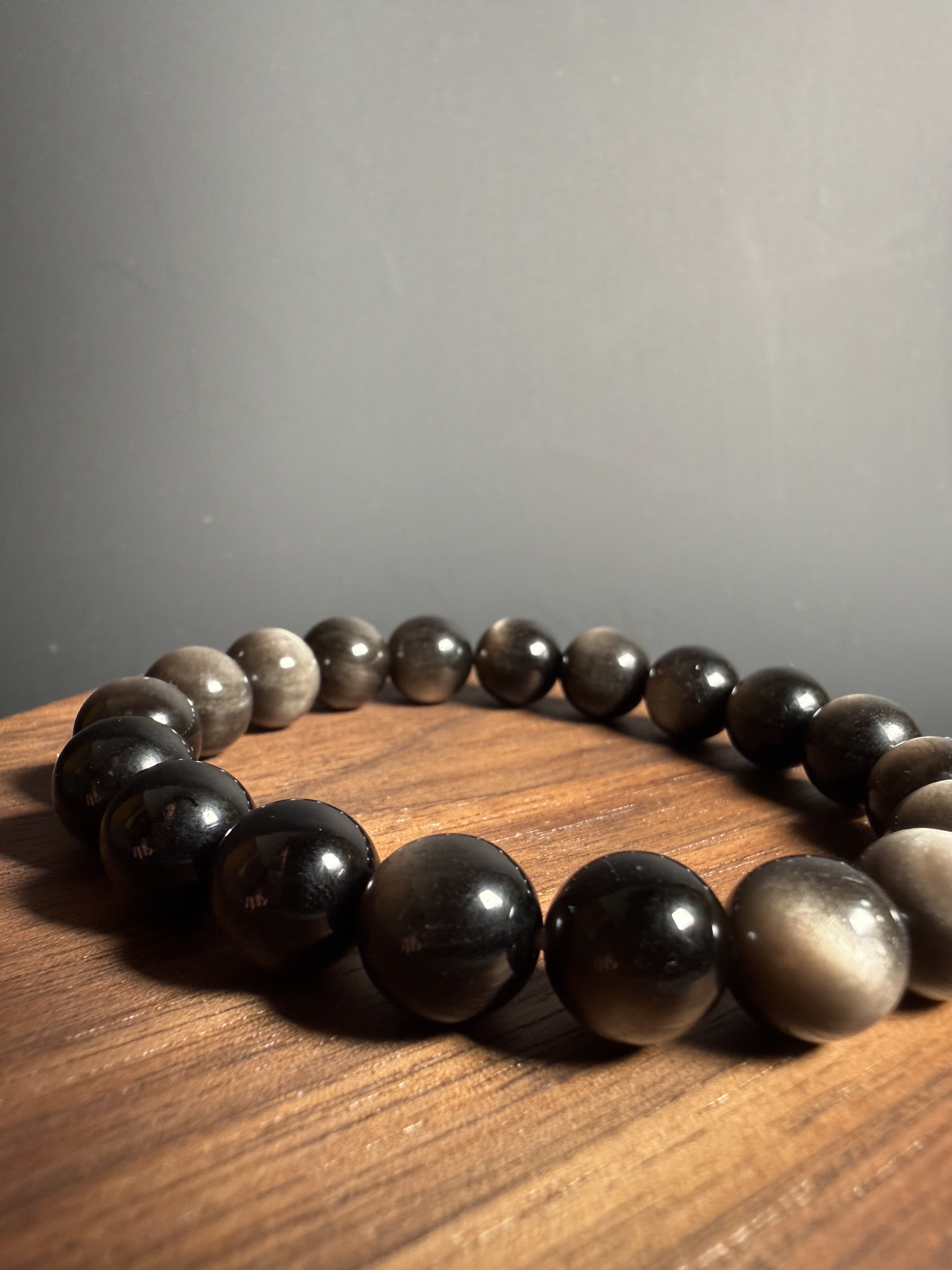 銀曜石手串 (10mm) (option 1)