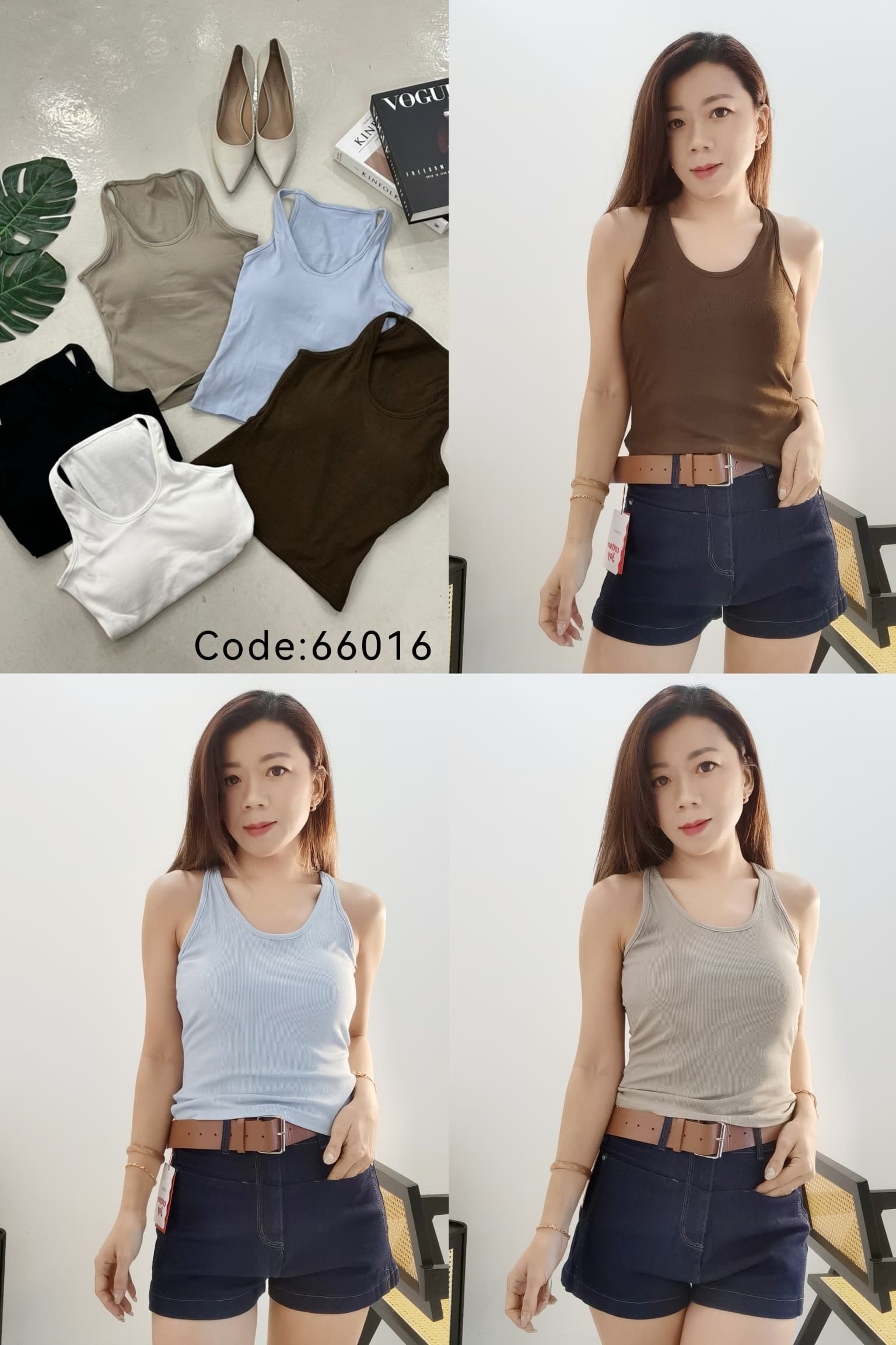 66016 CASUAL SUMMER PADDED TOP 