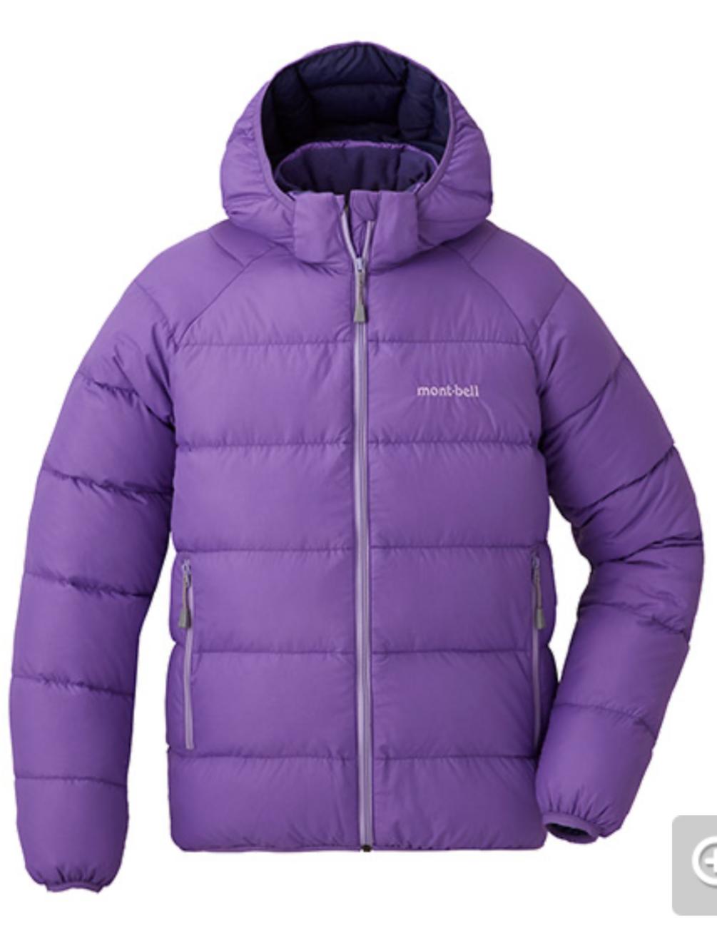 Montbell 大童Neige 羽絨外套 Blue /purple /grey / green /yellow Size 140-160 Grey size only 140/160 這款羽絨外套填充了大量優質羽絨，既保暖又輕盈。可拆卸的帽子讓您可以根據不同場合將其作為羽絨服或夾克穿著。它非常適合各種活動，從徒步旅行、露營到通勤上學和日常穿著。