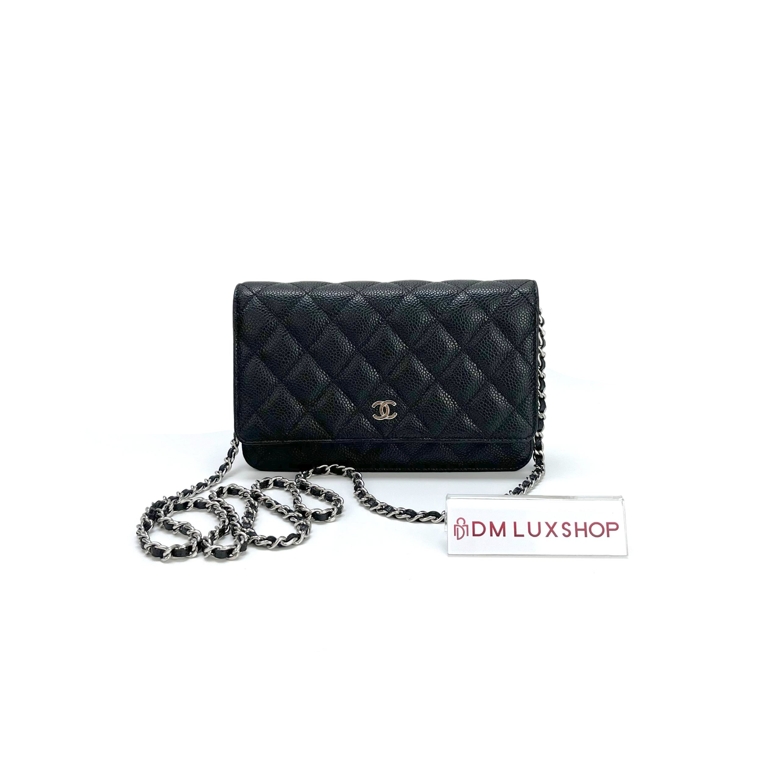 Chanel Black Caviar WOC GHW (Serial 28, Y: 2019)