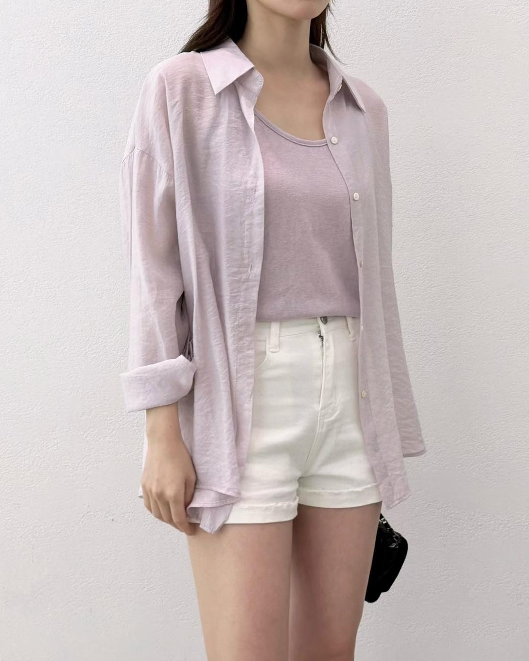 超薄防曬衫+吊帶打底