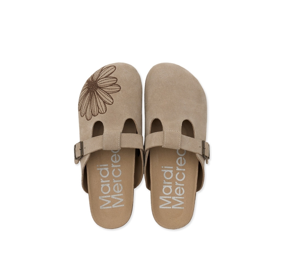 Mardi Mercredi Classique T-Strap Suede Mule 🌿