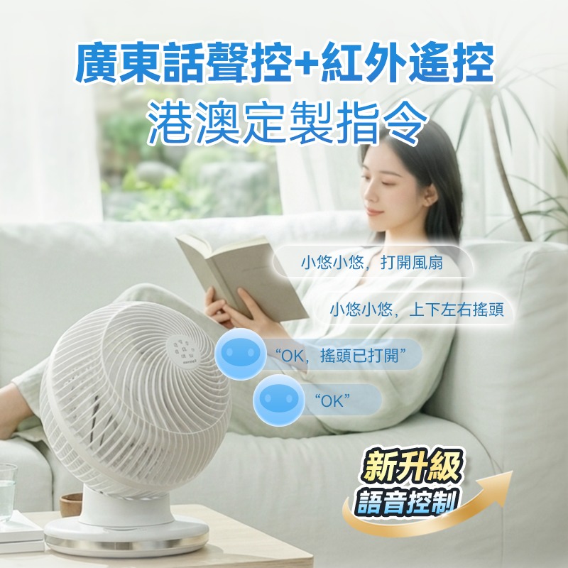 日本Yohome 4D全方位淨化智能語音雙控直流循環扇 PRO