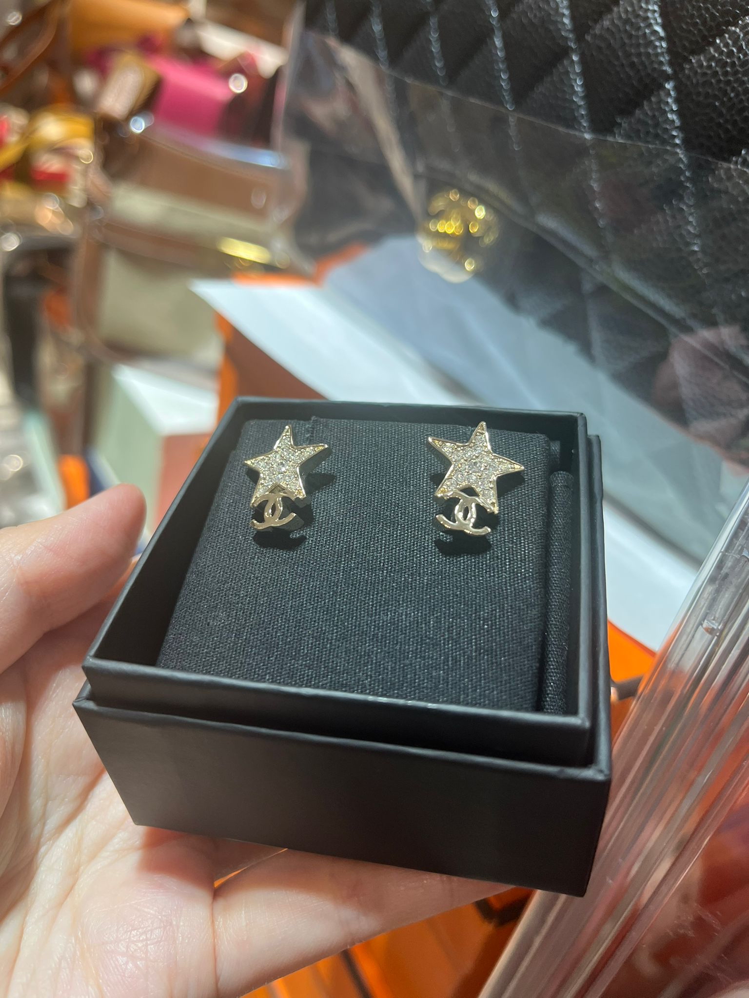 Chanel earrings star cc logo 2024年 100%Authentic ,99%New ✅塵袋✅box