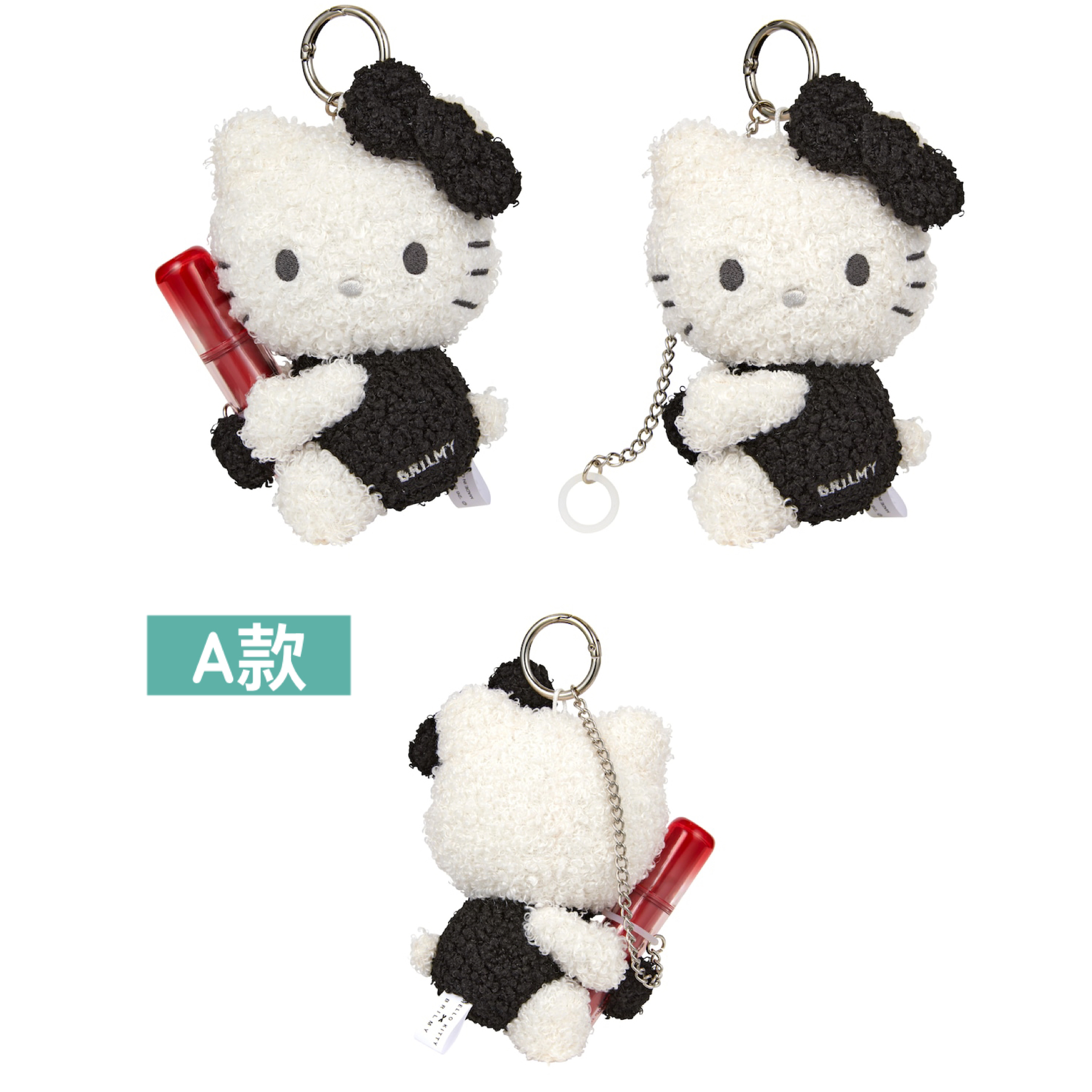 日本預訂📍日本HELLO KITTY × BRILMY系列 - 攬攬唇膏公仔吊飾 2026年10月中下旬出貨