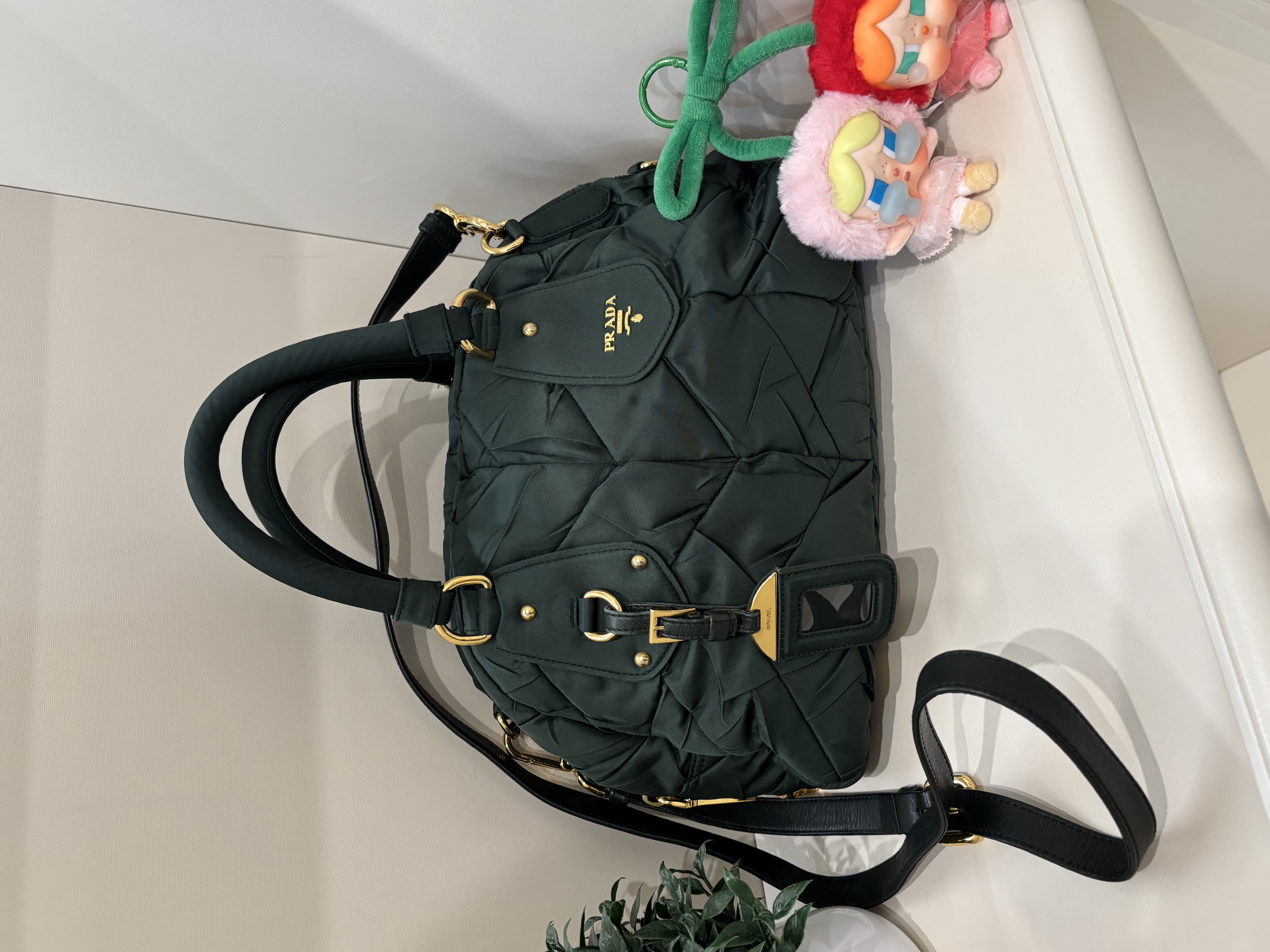Prada nylon 2way bag 100%Authentic, 95%new ✅strap 