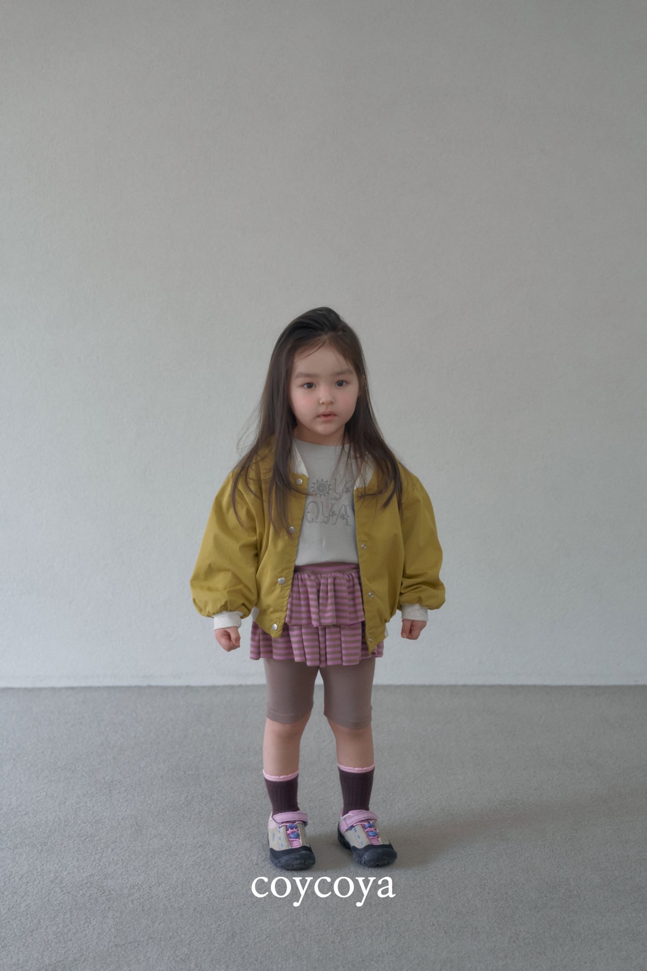 🌸預訂 韓國直送🌸🇰🇷COYCOYA兩色標誌印花寬鬆短袖T恤