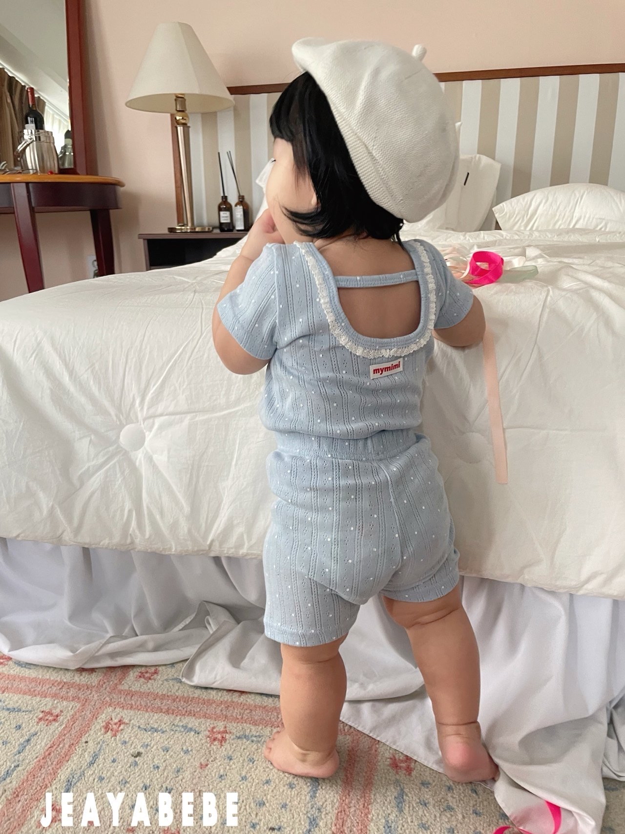 Jeayabebe | Soft cotton set (Navy /Blue XL(100-110)