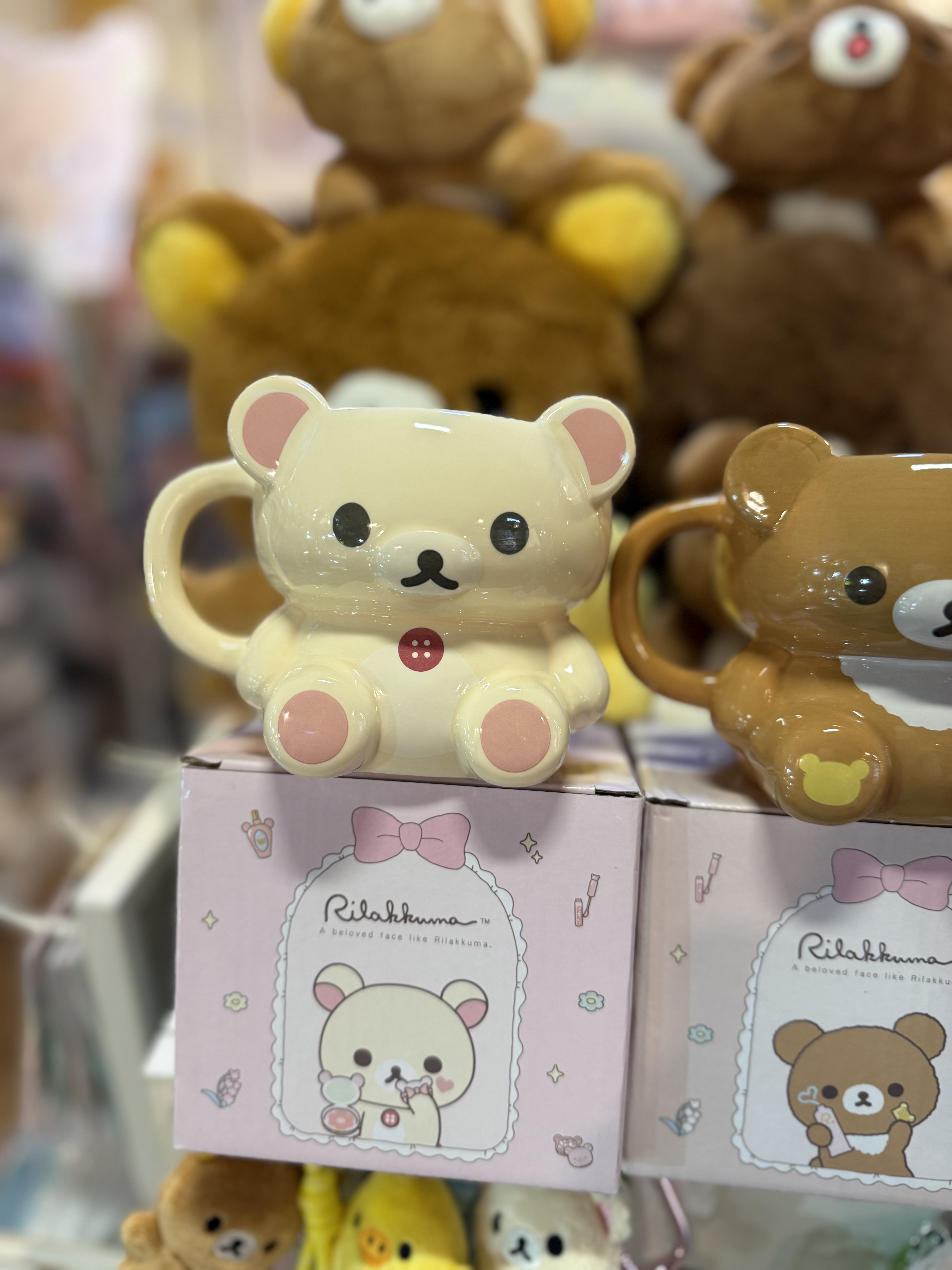 《現貨》全新RILAKKUMA化妝派對系列有耳陶瓷杯