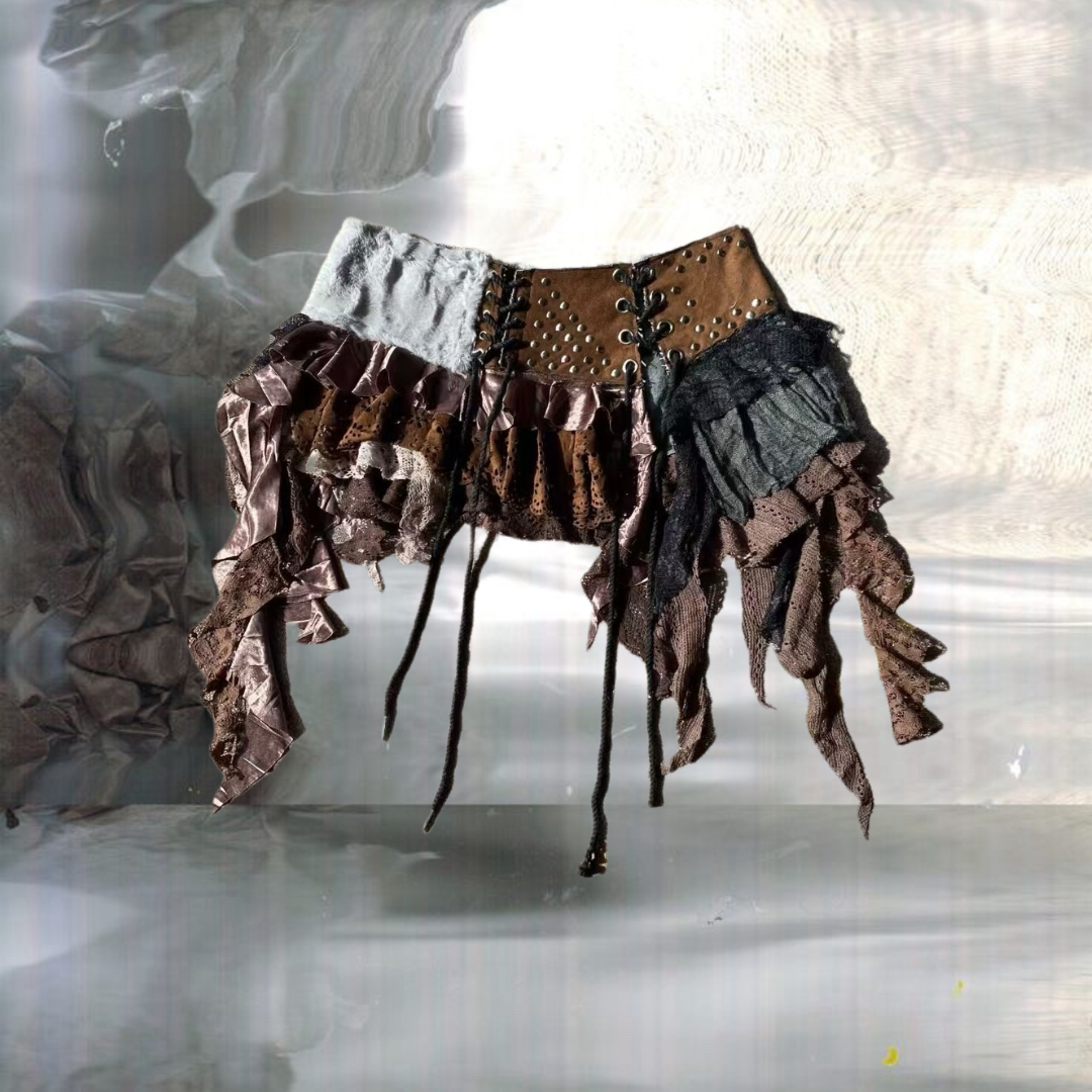 Classic Brown Handmade Skirt