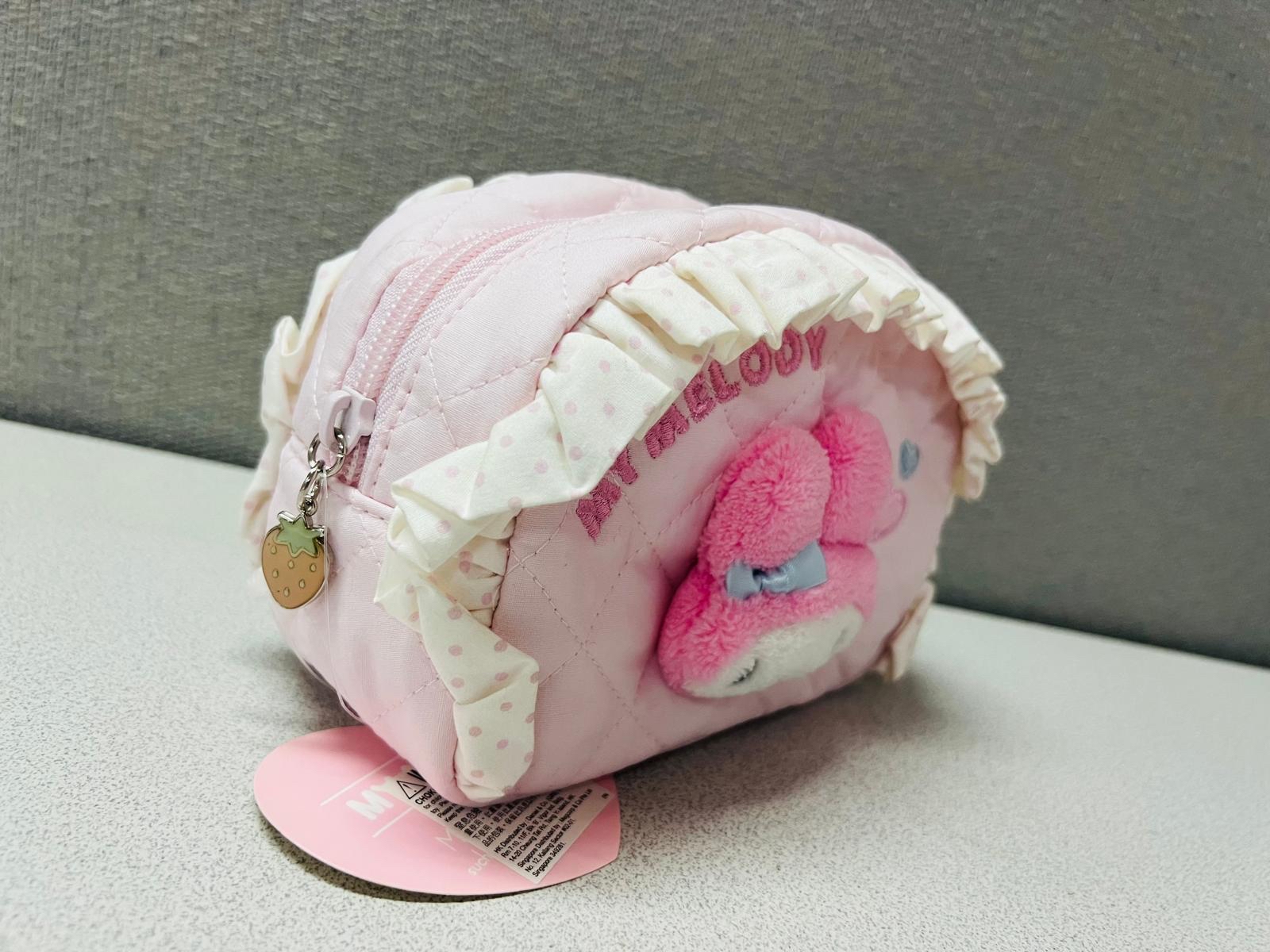 🎌日本直送🎌 Melody 刺繡格仔立體頭形化妝袋