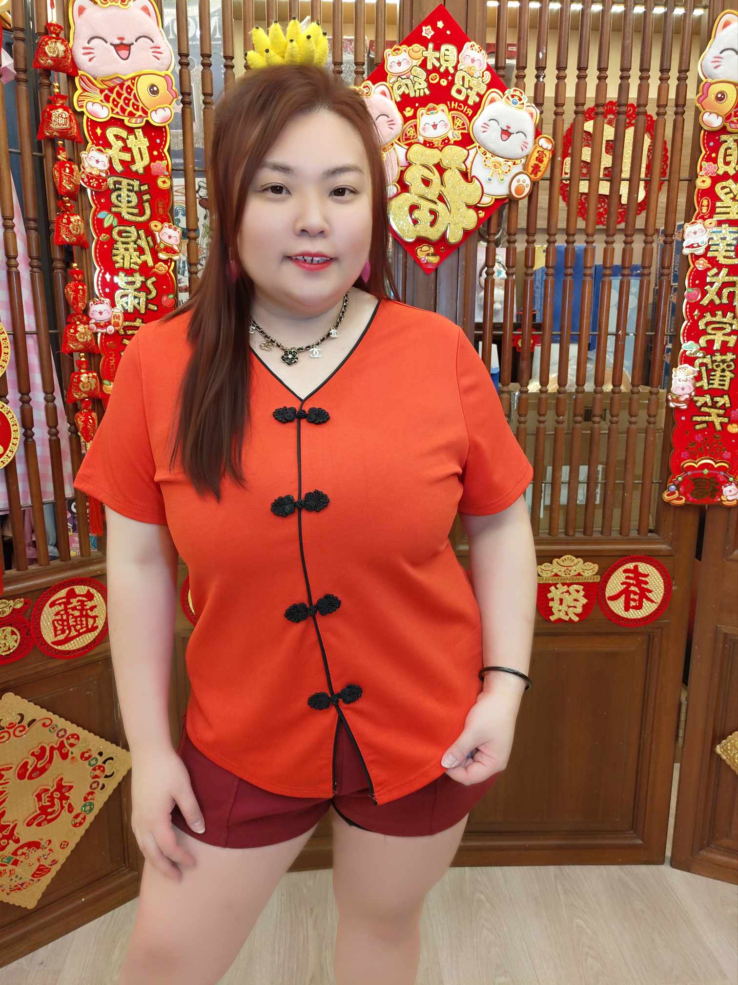 OTD03 TW#5275 中国风短袖上衣