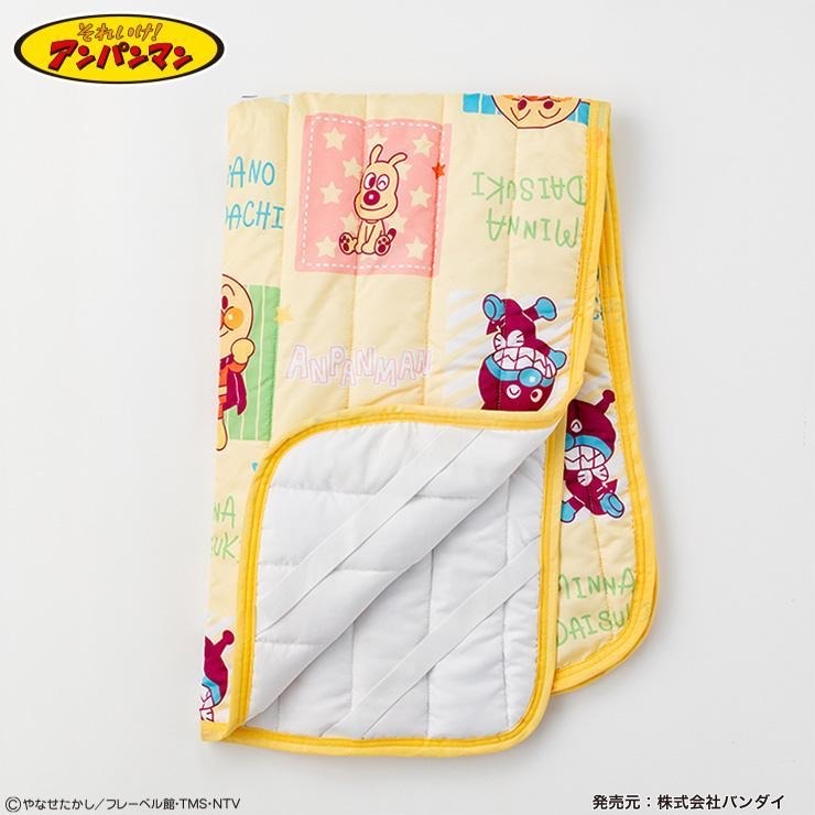 🇯🇵限量預訂 日本直送🇯🇵淺黃色麵包超人朋友們印花床墊70x120cm