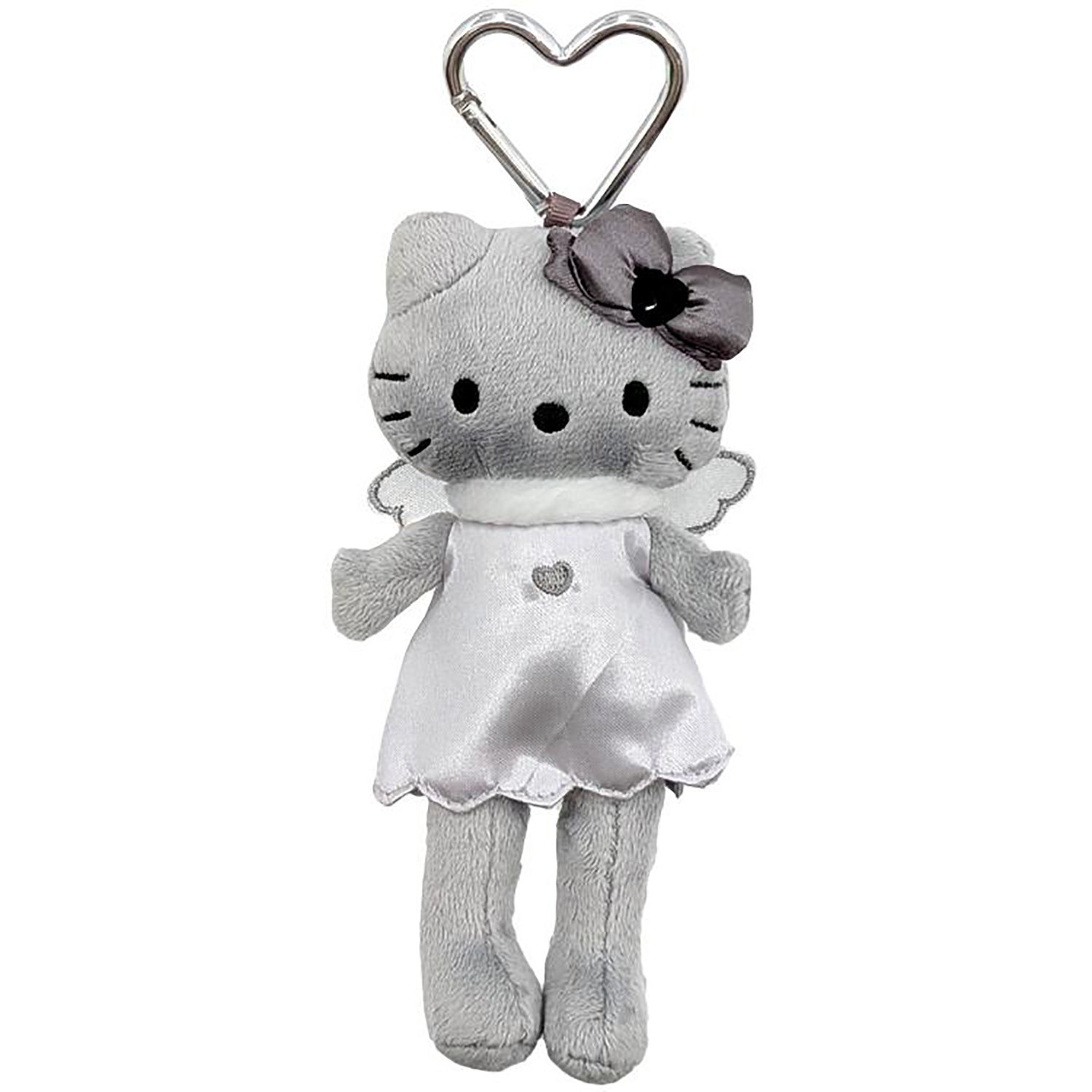 Sanrio - 時尚系列公仔掛飾 (灰色天使Hello Kitty款)