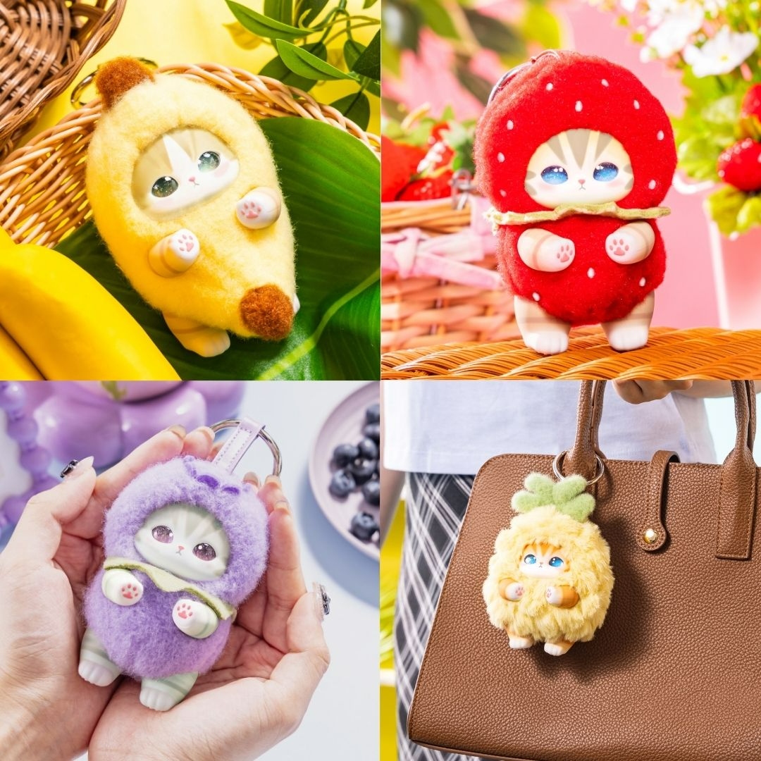  🌸 【預訂】Kiramekko 貓貓生果系列公仔掛飾(隨機) - Mofusand 18/9新品