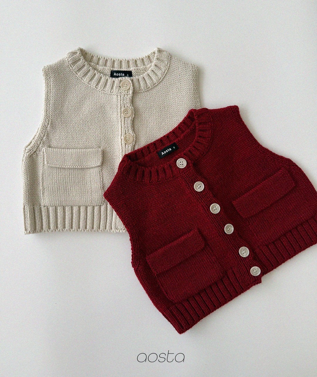 Aosta | [Knit Cookie Vest]
