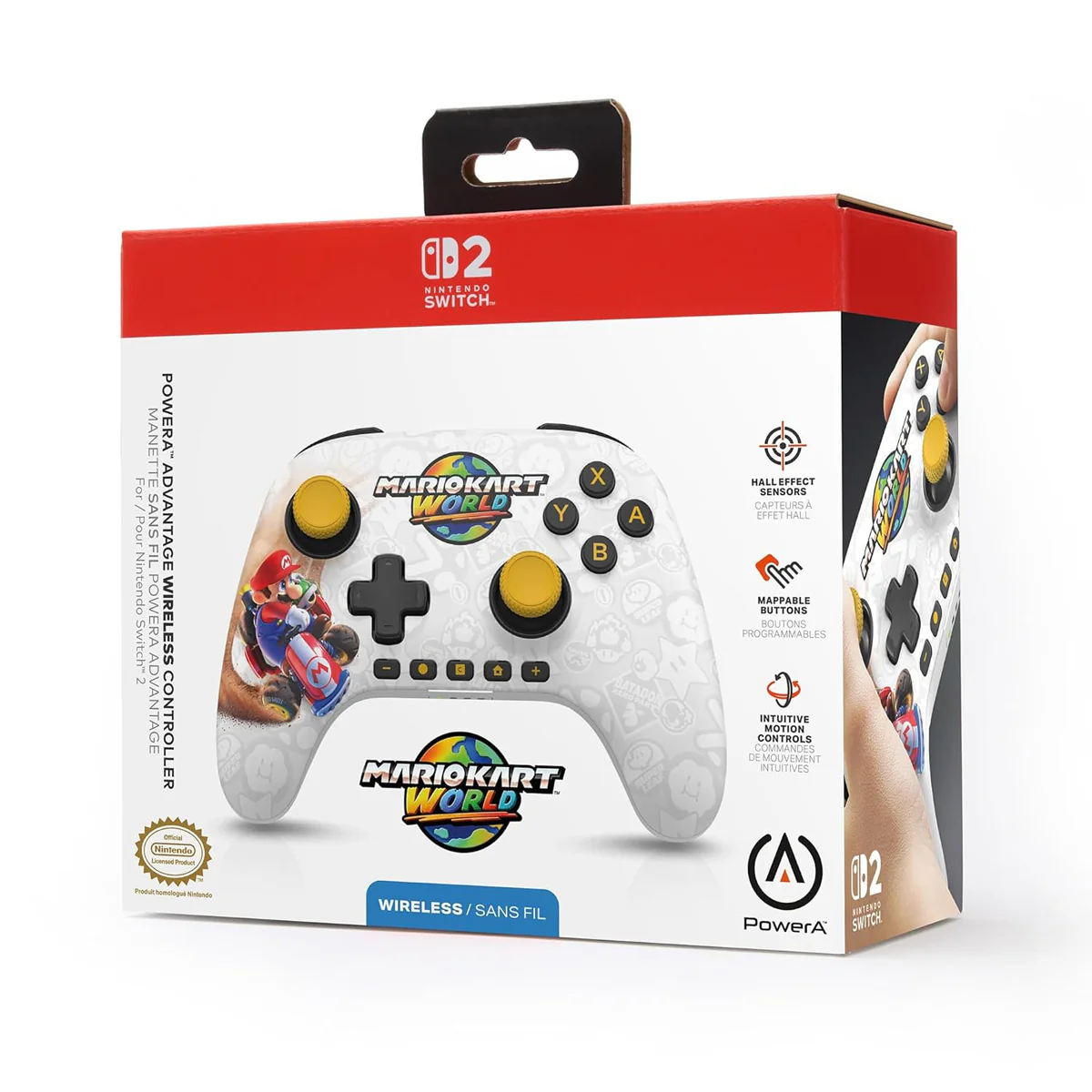 SW2 PowerA 無線控制器 瑪利歐賽車世界 Advantage Wireless Controller (Mario Kart World) SW2-0371