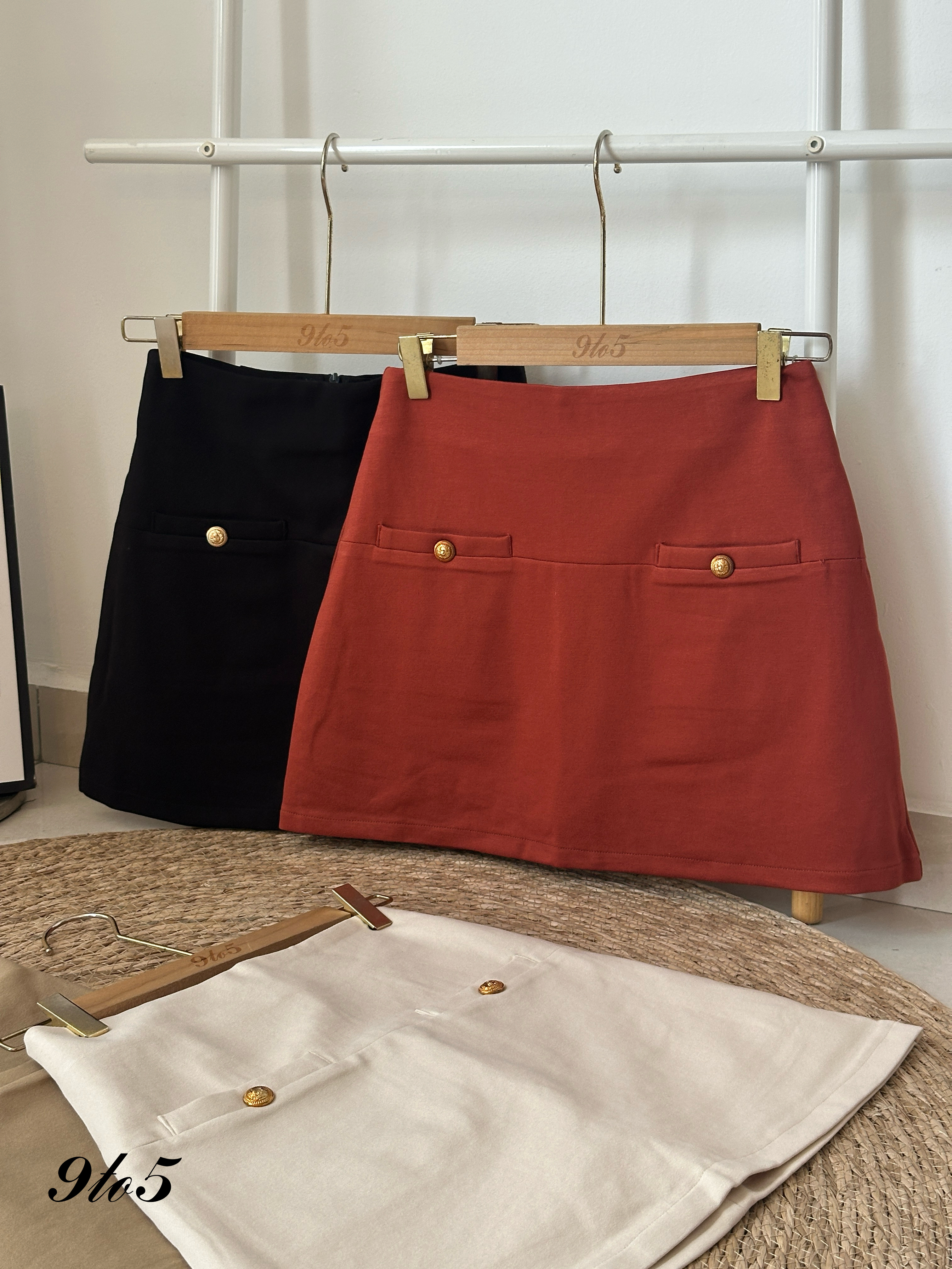 S1814 A Line Short Skirt - 4 Colors