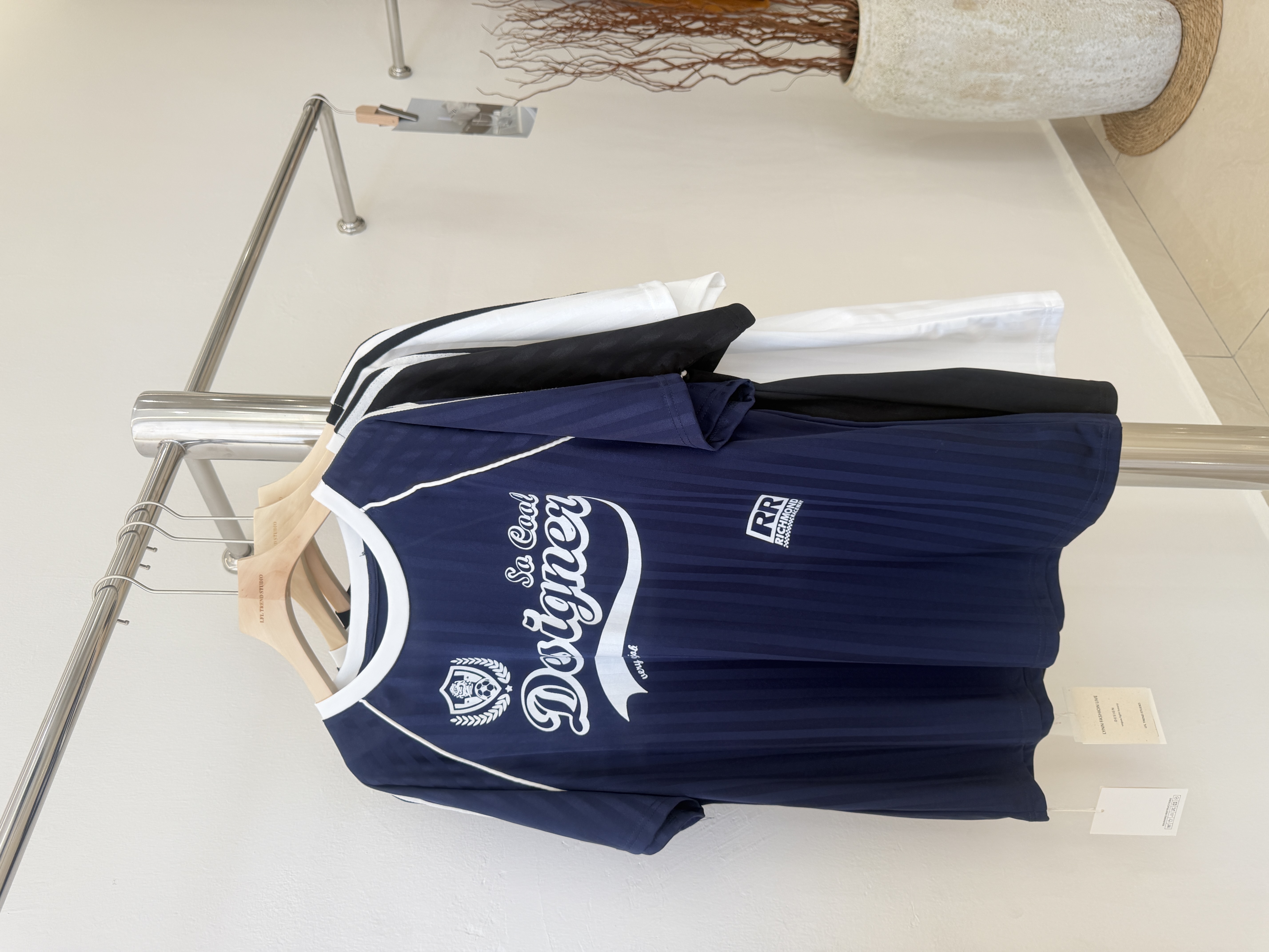 6342 运动服条纹宽松短袖