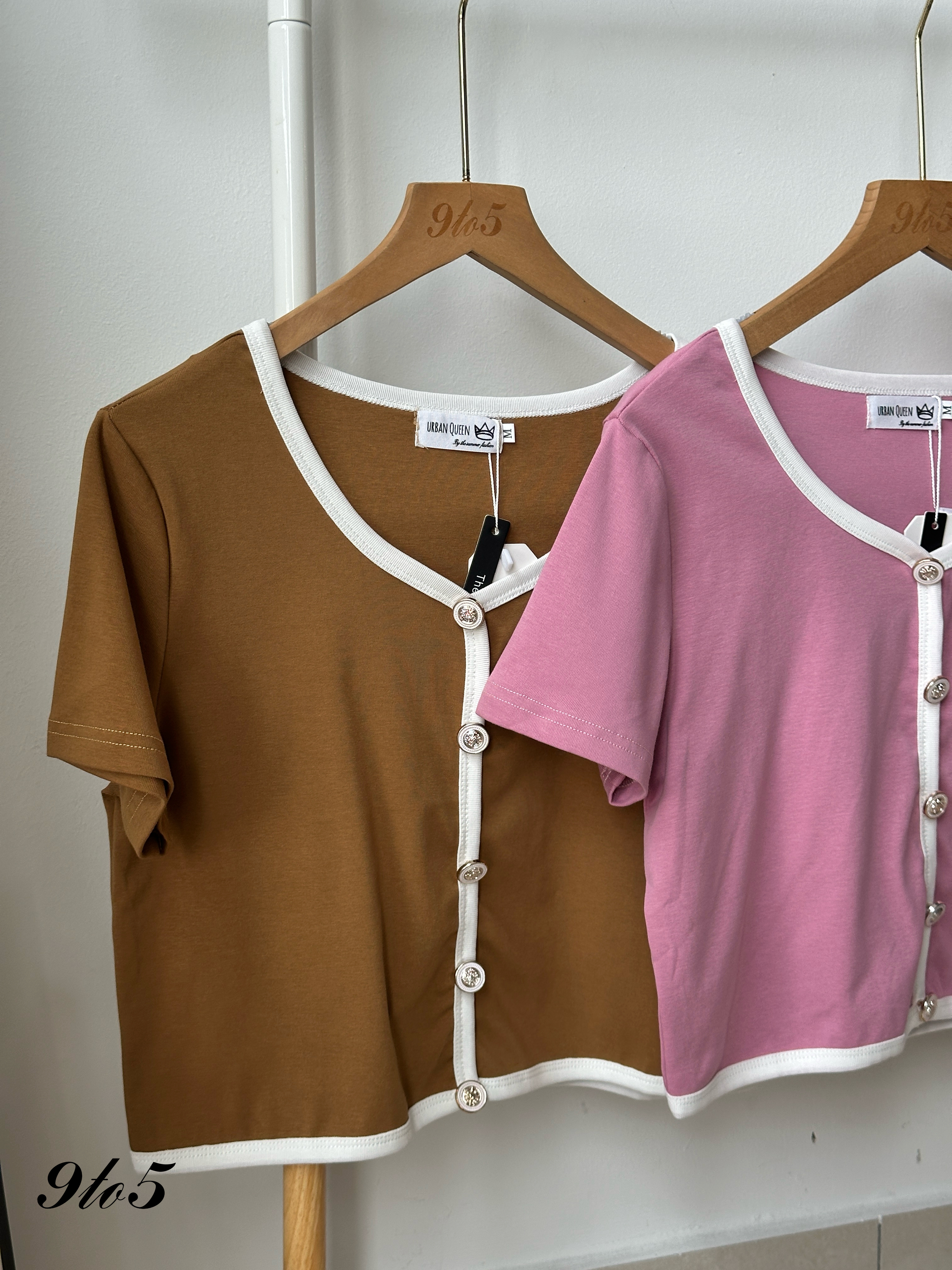 T4058 Round Neck Crop Top - 4 Colors 