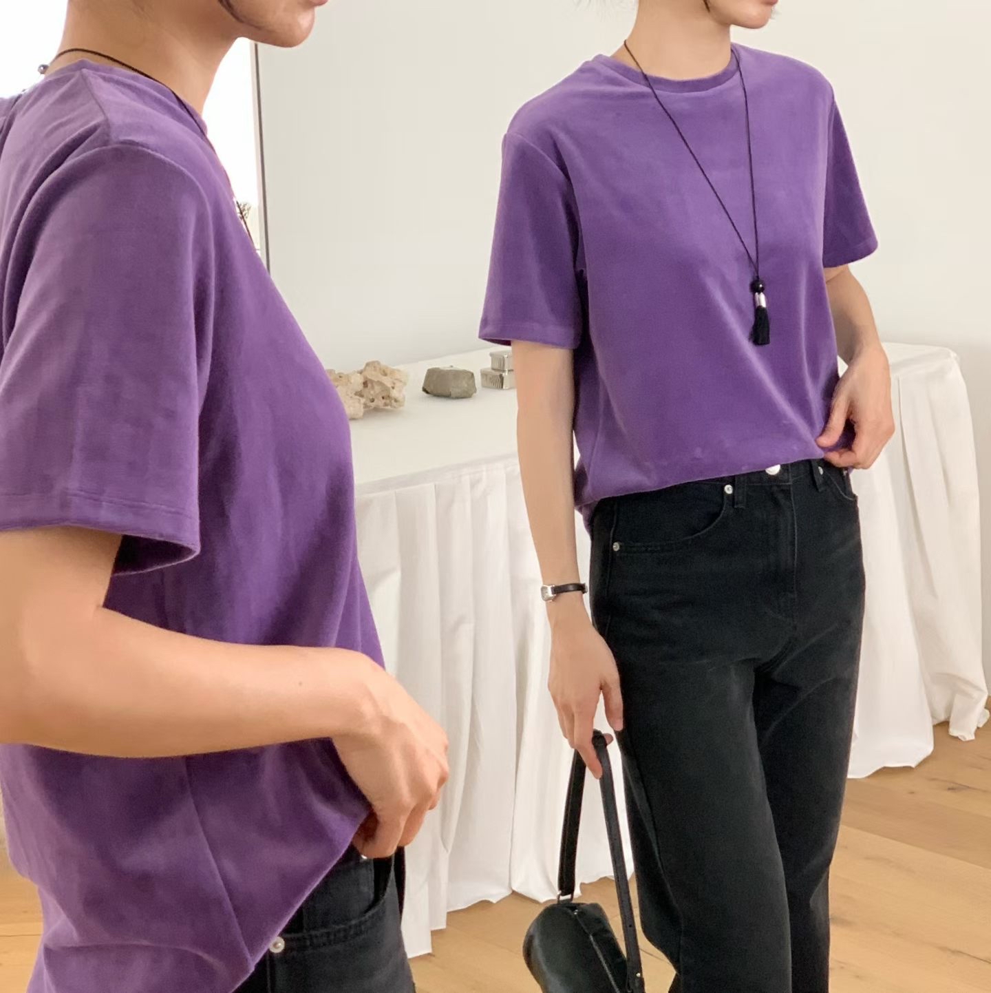 Basic Velvet Tee