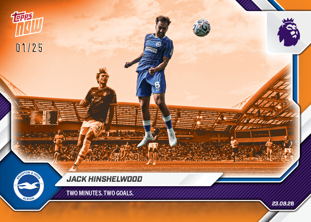 Jack Hinshelwood - 2026/27 Premier League Topps NOW® #7 梅開二度【團購】