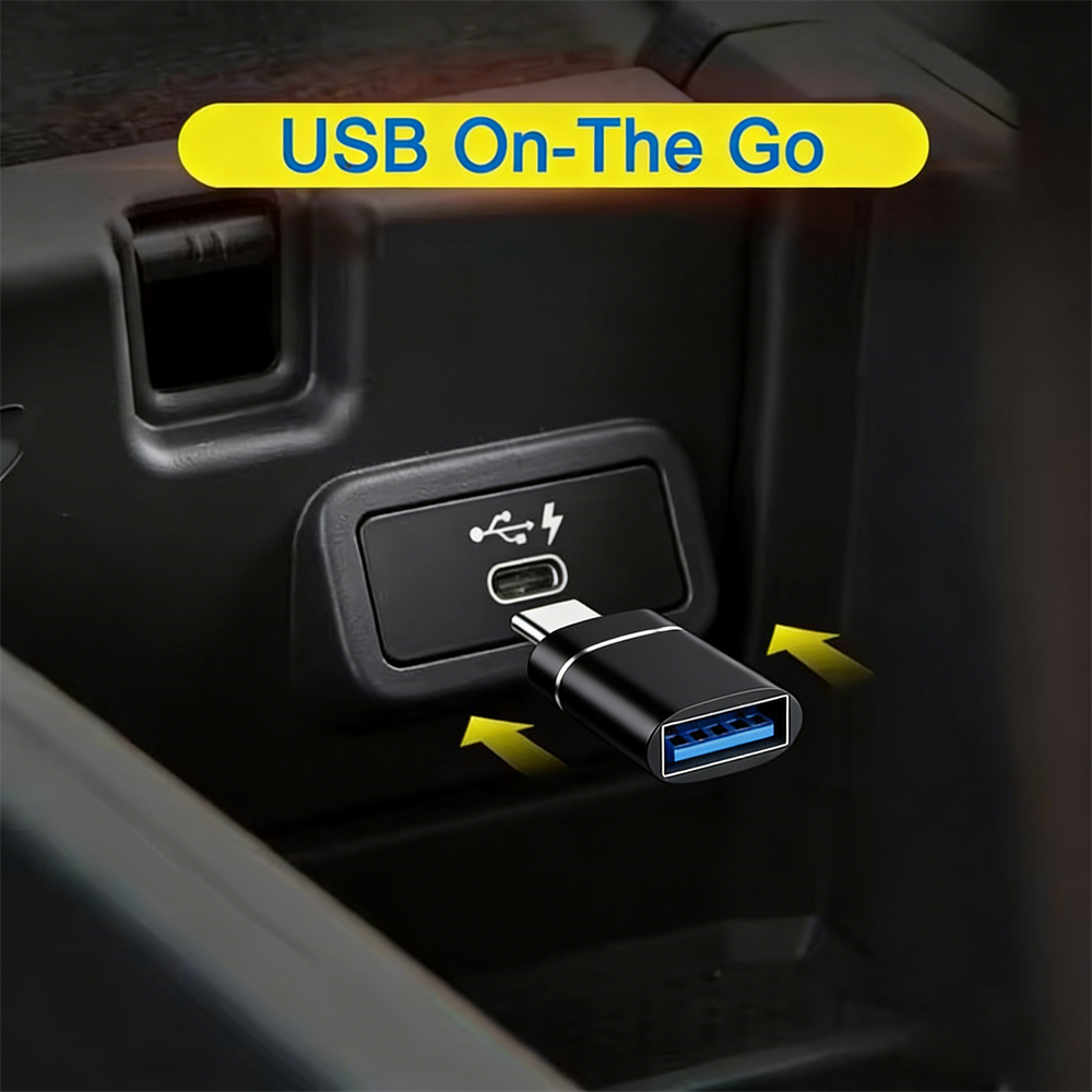 Type-c轉USB OTG轉接頭 黑色 UA0536