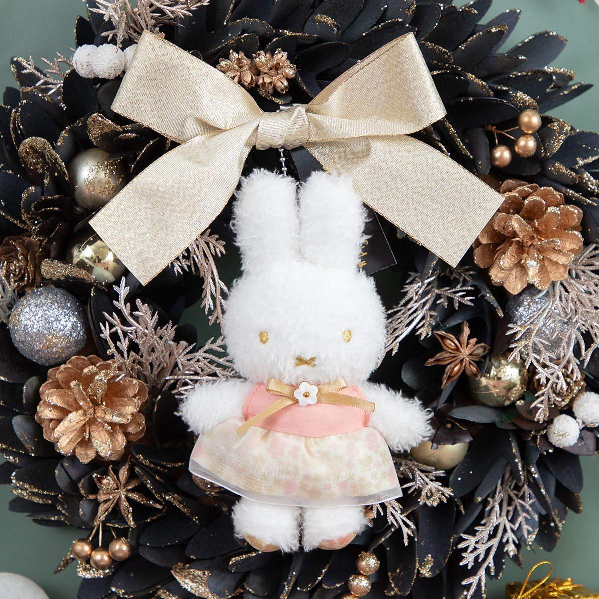 Flower Miffy 聖誕中花環