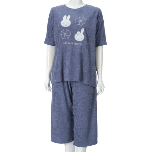 Miffy 純色短袖七分褲睡衣套裝