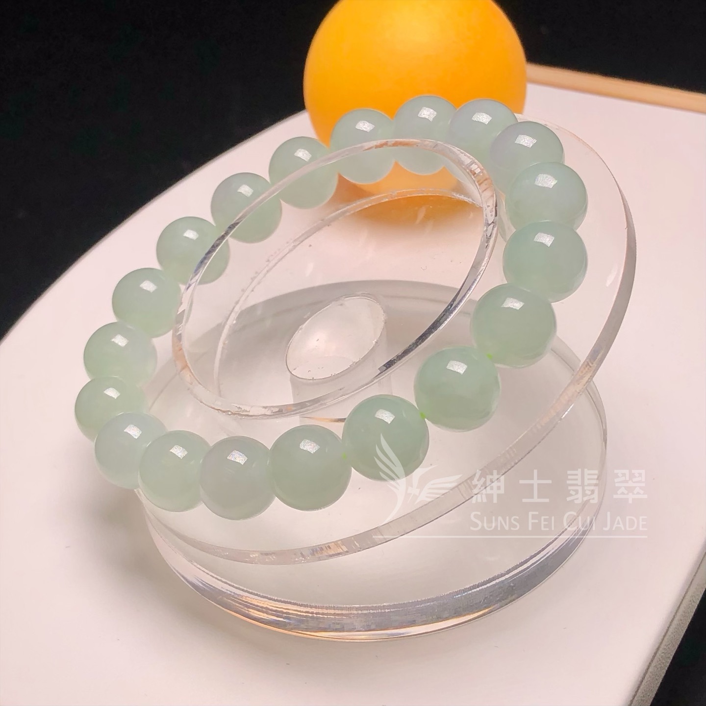 會卡蘋果甜綠手串10.7mm CA00419