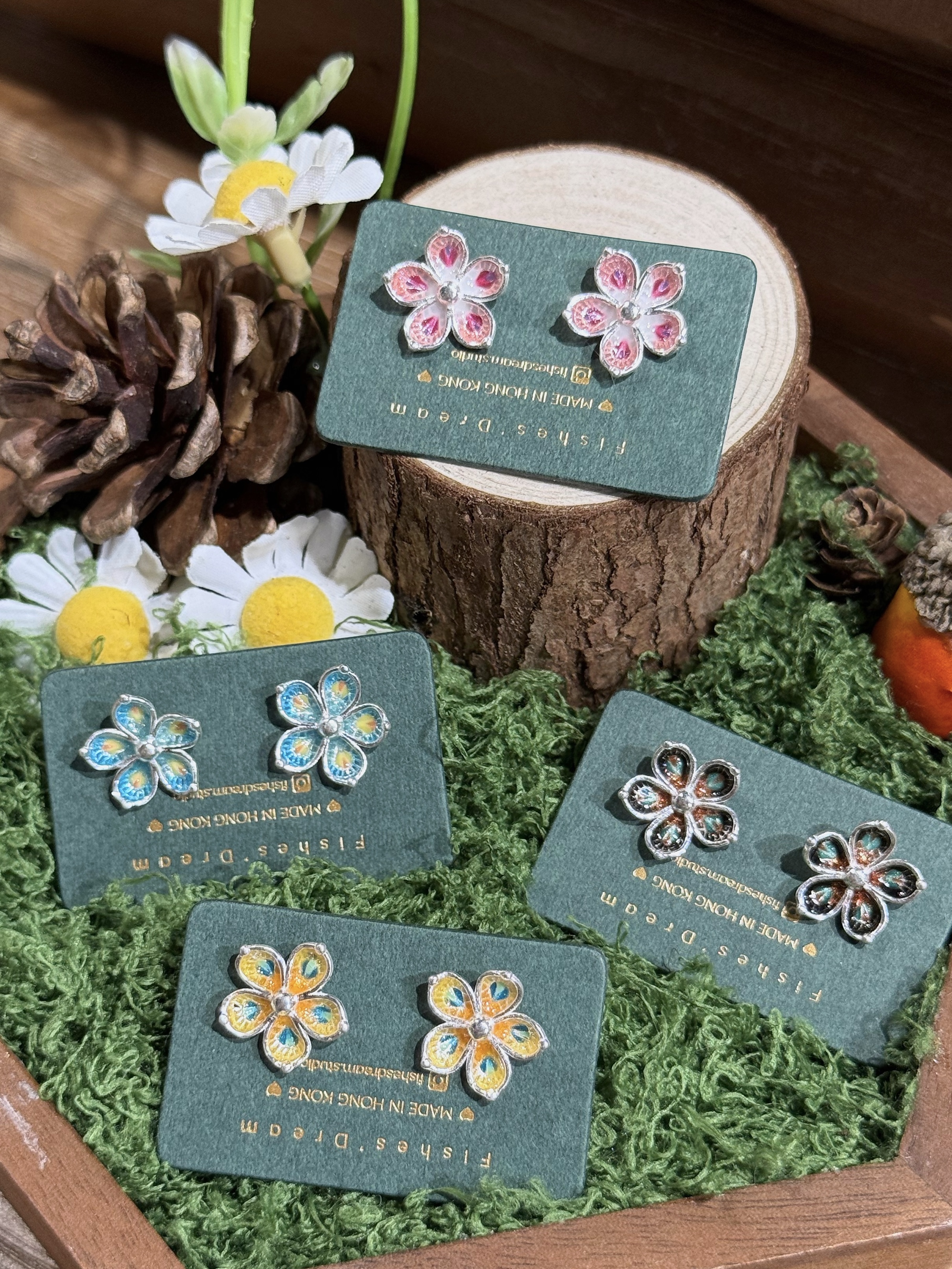 花譜 Floral Notes Stud Earrings | 耳釘款耳環