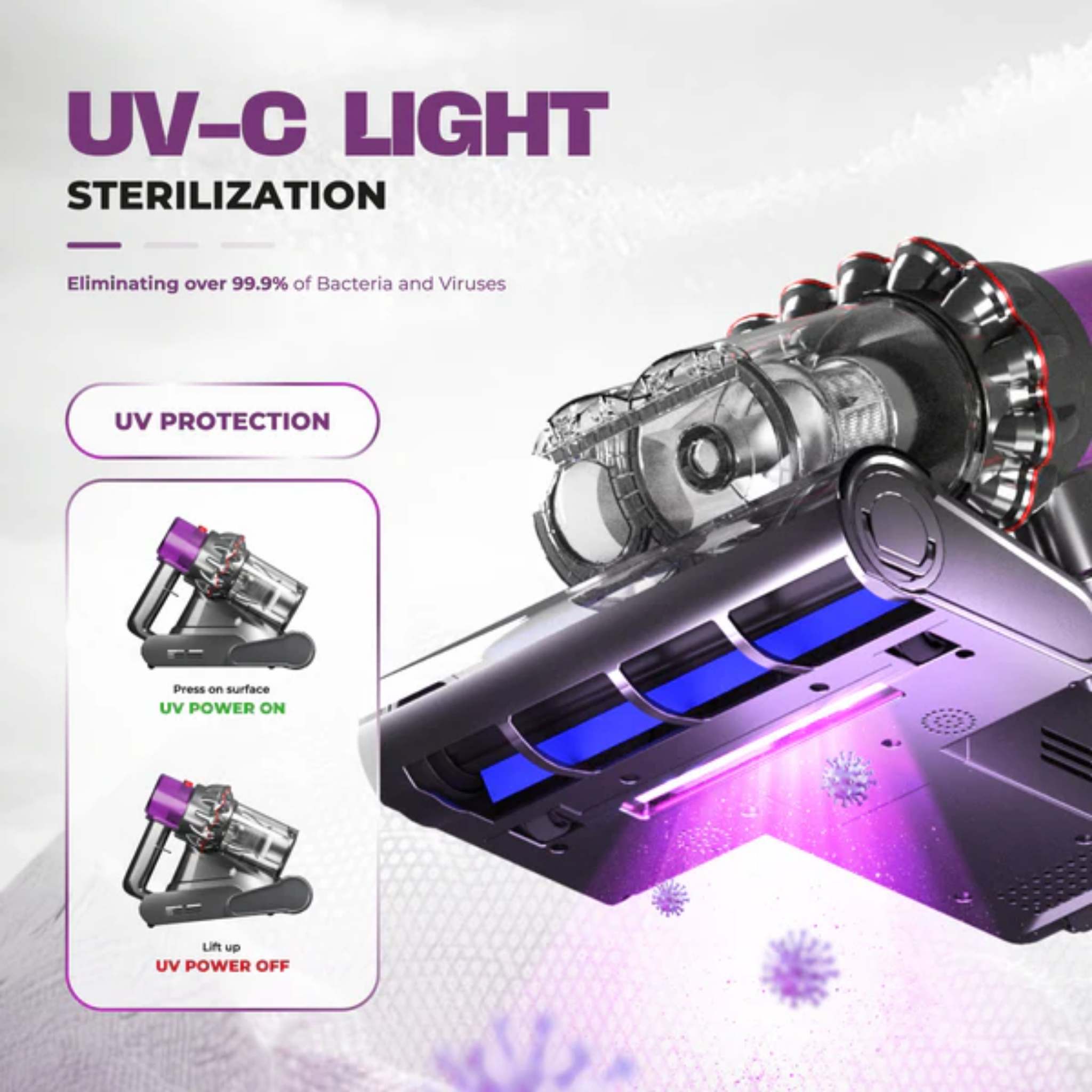 Russell Taylors Dual Cup Dust Mite Vacuum (VM30)