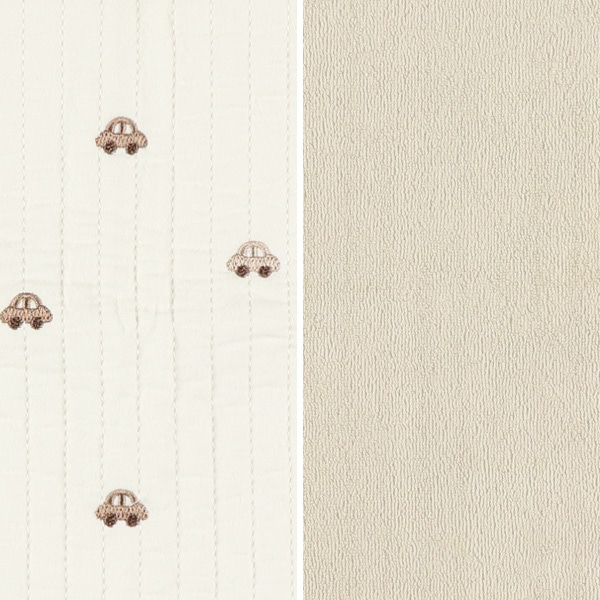 🇯🇵預訂 日本直送🇯🇵車車刺繡雙面絎縫孭帶咬巾胸巾