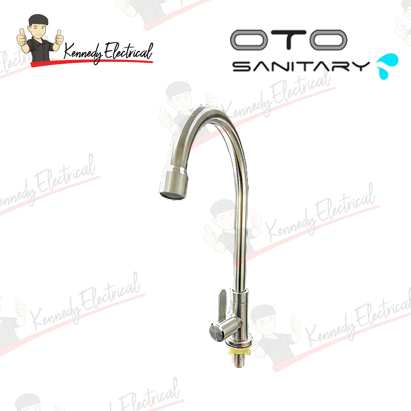 Otosani 304# Stainless Steel Shining Cc Pillar Swan Tap OTO966-01C