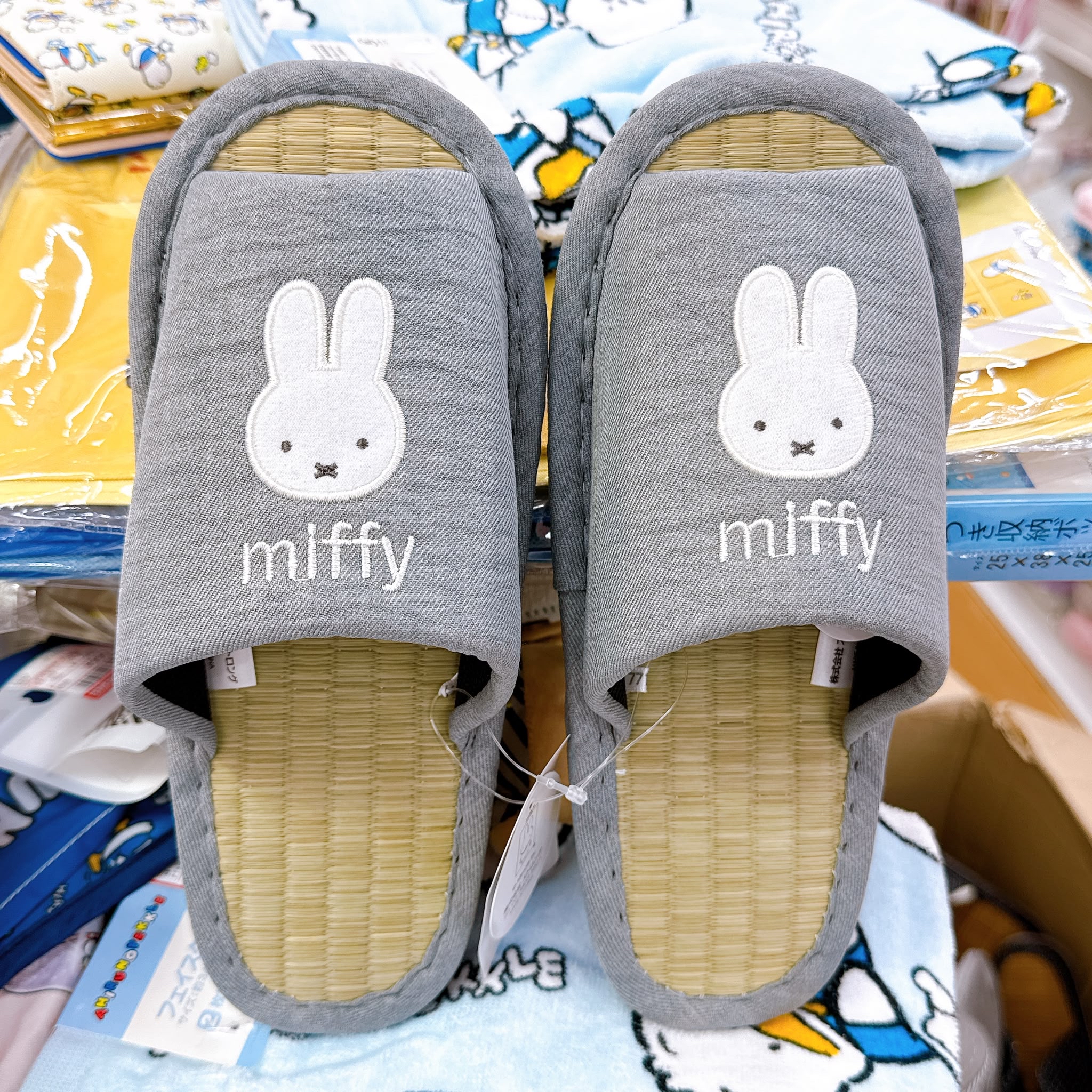 日本直送獨家限定Miffy 多款家居拖鞋/竹蓆拖