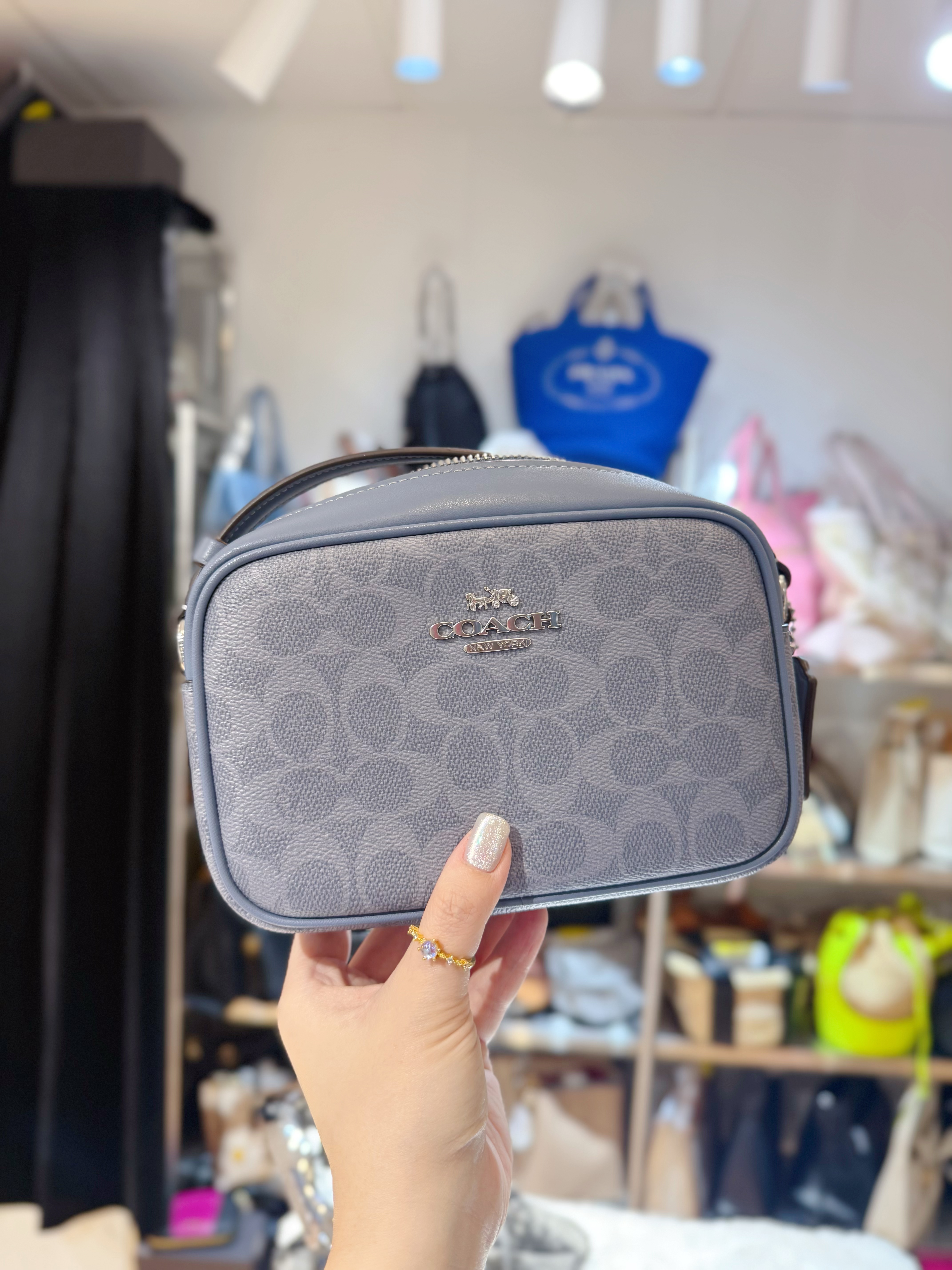 Coach Jamie mini camera bag blue/m
