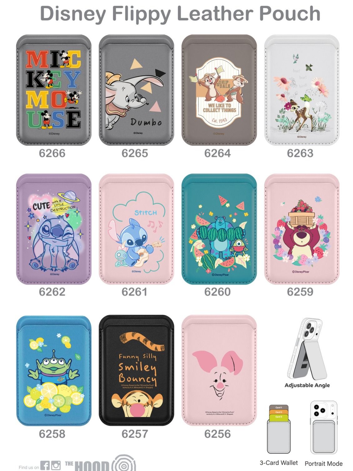 正版授權 Disney 磁吸卡包支架