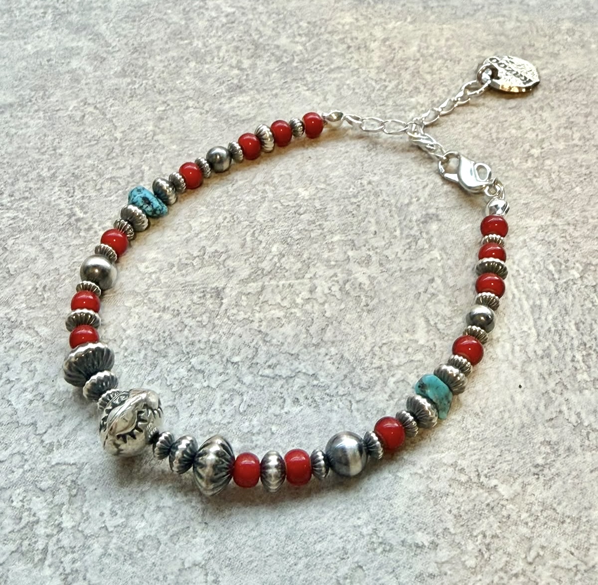 Kazoo Red & Sliver Bracelet 