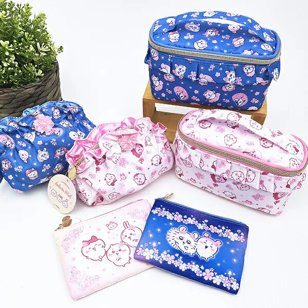 日本限定 Chiikawa 櫻花多功能紙巾袋 Tissue Pouch Sakura Pink
