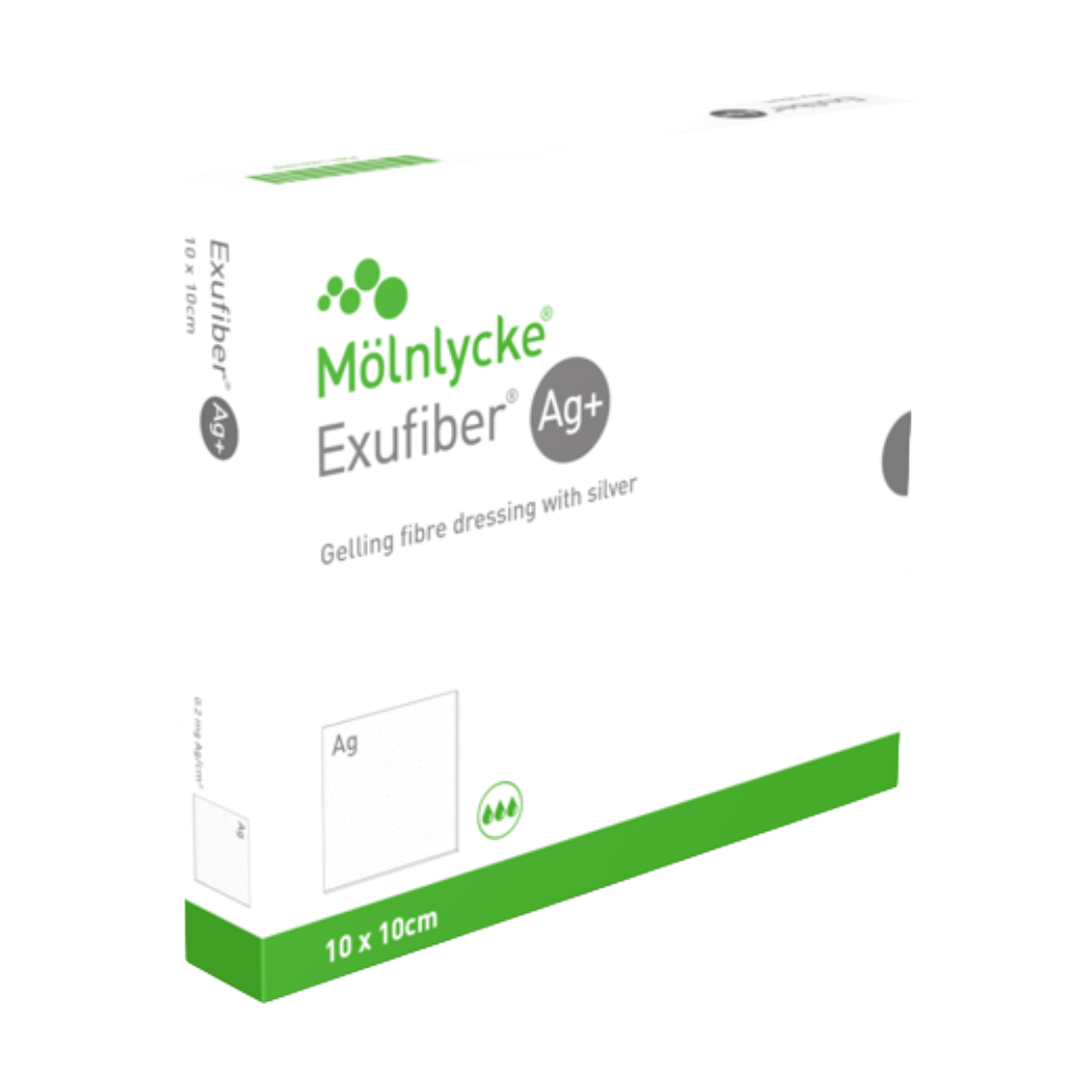 Molnlycke Exufiber Ag+ 含銀抗菌水纖維敷料