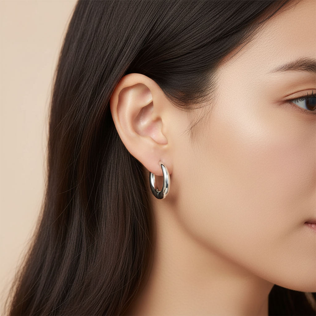 Boccia Titanium 05100-01 鈦金屬耳環 