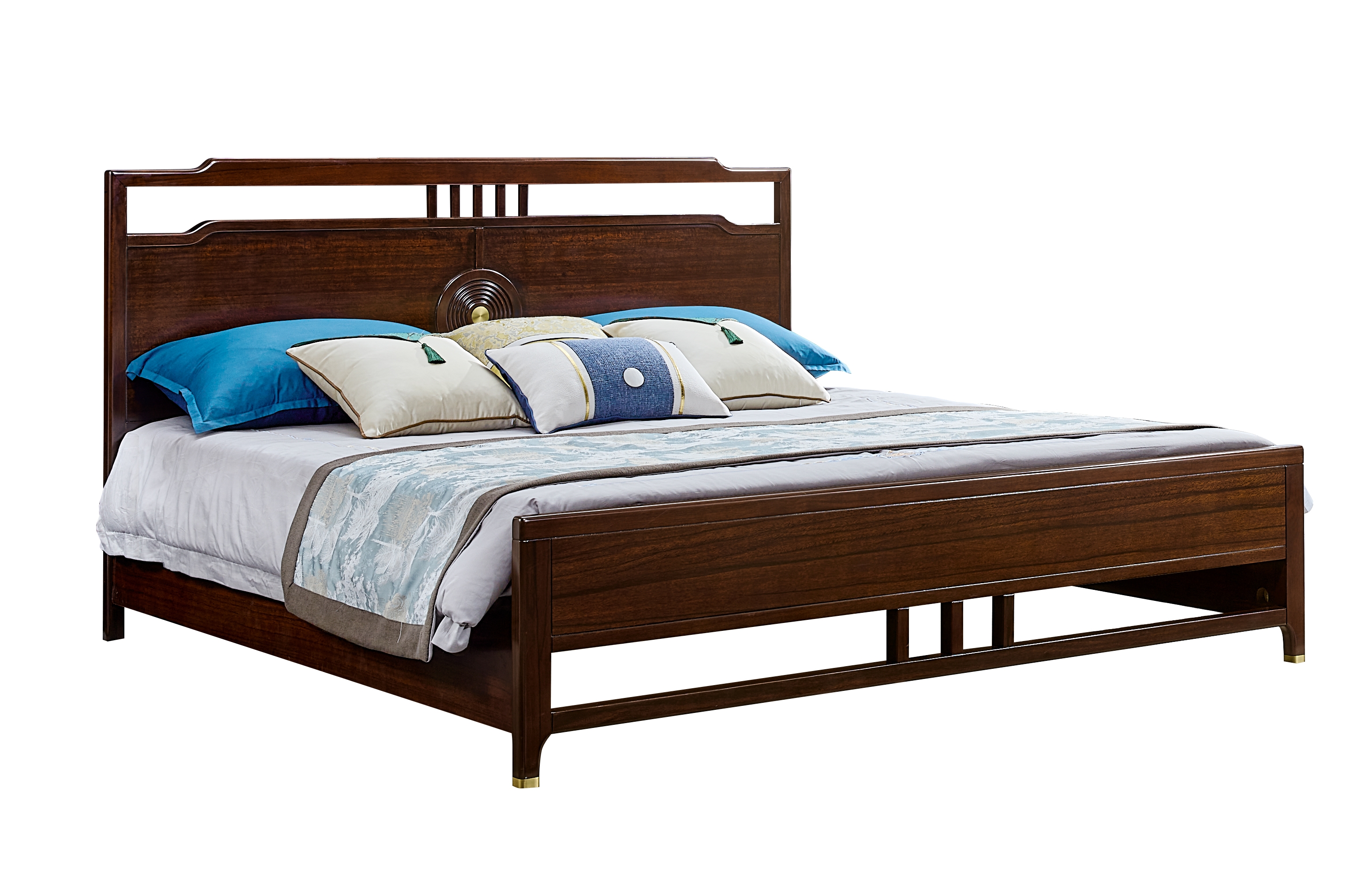 1.8米/1.5米 實木床架 9031 木面