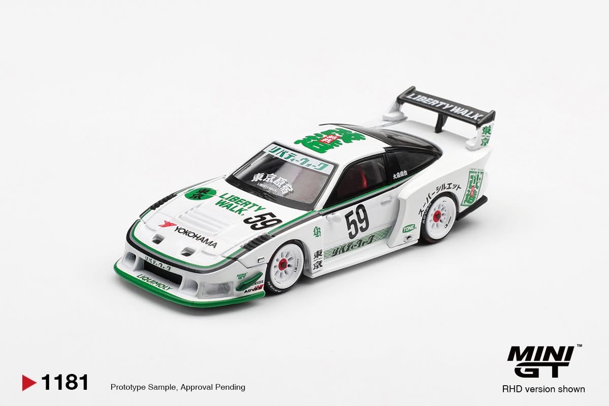 （預訂 Pre Order) Mini GT ( MGT01181-R ) Nissan LB-Super Silhouette 180SX White