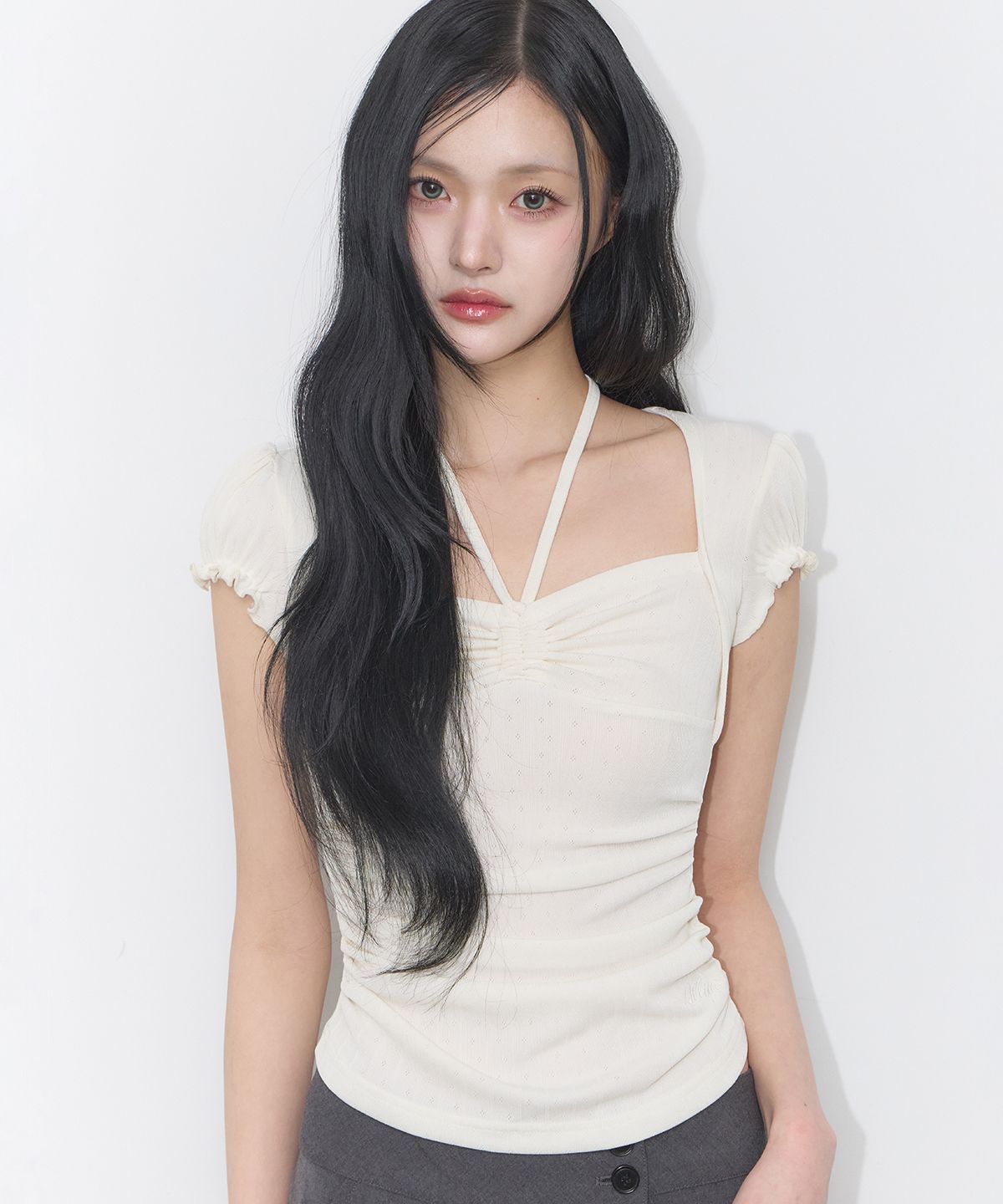 🇰🇷訂購｜ILLIGO 26SS｜Shirring Halter Top 3色 